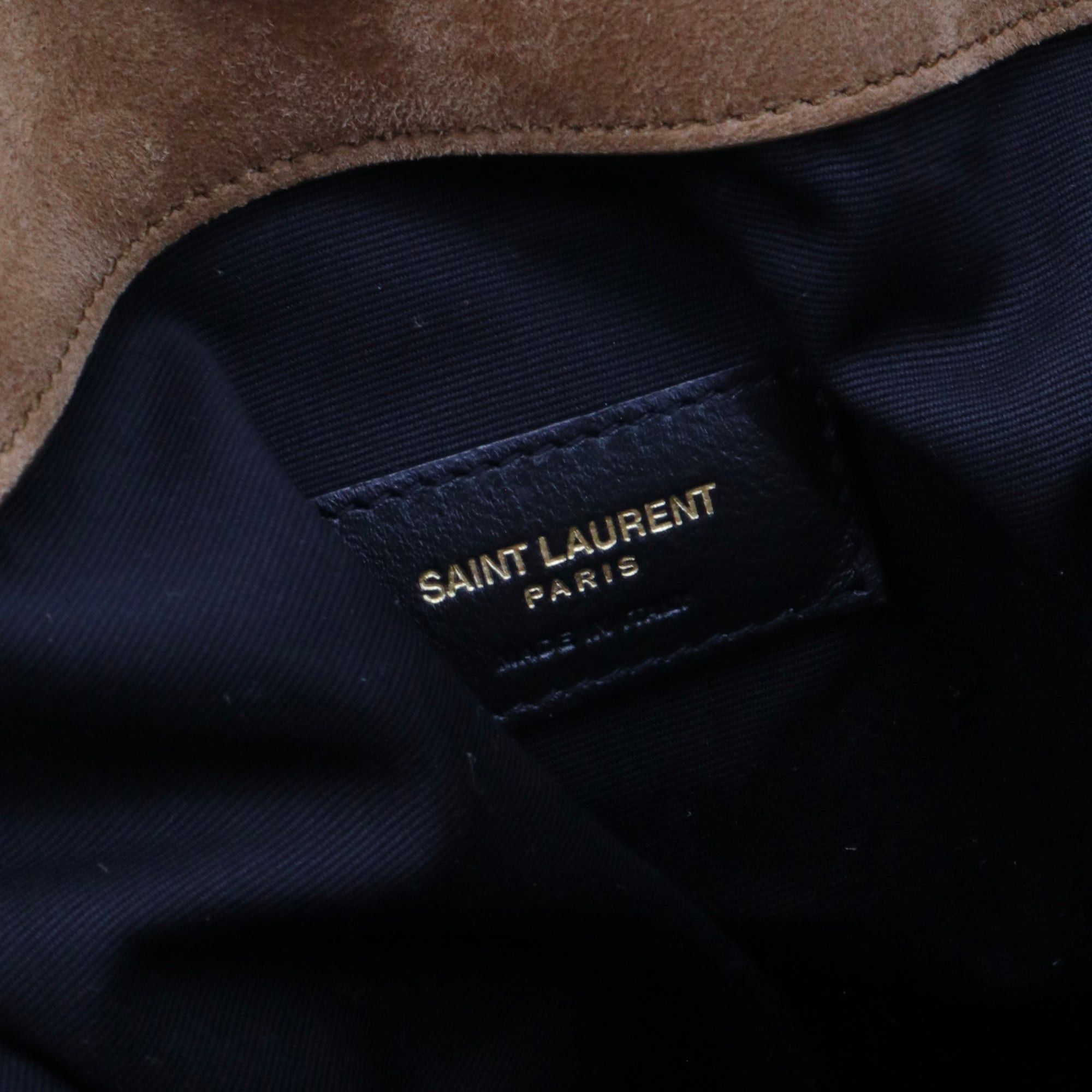 Saint Laurent Paris SAINT LAURENT - Jamie Shopping Saint Laurent handbag in brown suede Size ONE SIZE - 6 Thumbnail