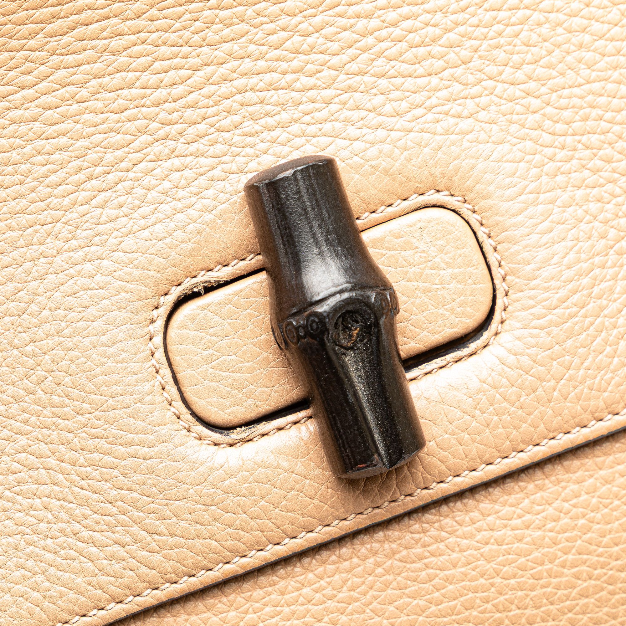 Gucci Gucci Large Leather Bamboo Daily Satchel Size ONE SIZE - 9 Thumbnail