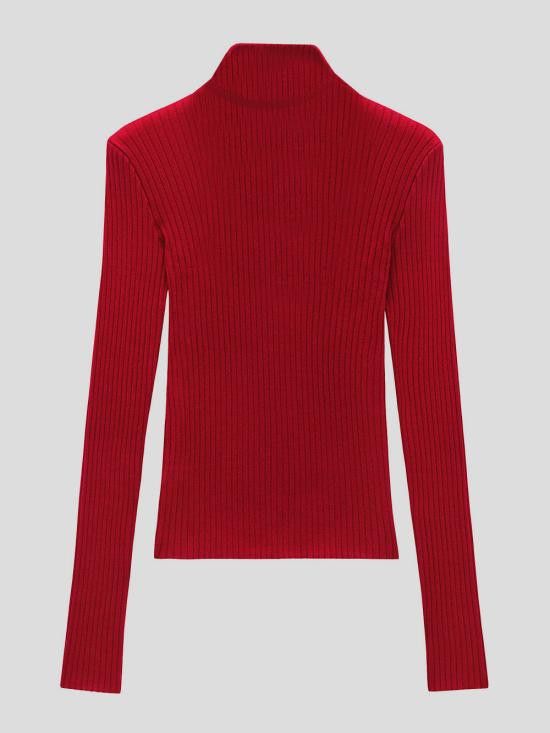 Courreges COURREGES Women Sweater PERMPU022FI0001 4034 Red Size M / US 6-8 / IT 42-44 - 2 Thumbnail