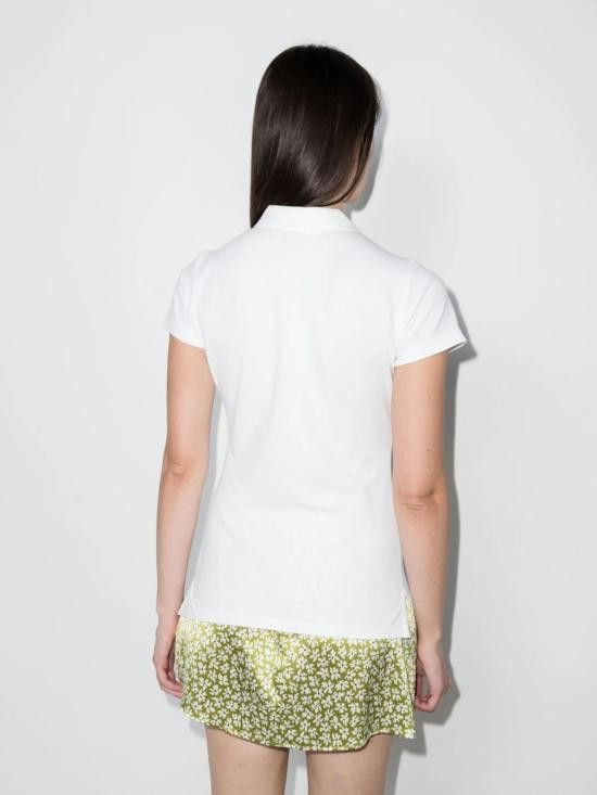 Ralph Lauren RALPH LAUREN Women Polo Shirts 211870245001 100 WHITE Size S / US 4 / IT 40 - 3 Thumbnail
