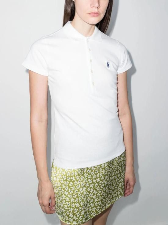 Ralph Lauren RALPH LAUREN Women Polo Shirts 211870245001 100 WHITE Size S / US 4 / IT 40 - 2 Thumbnail