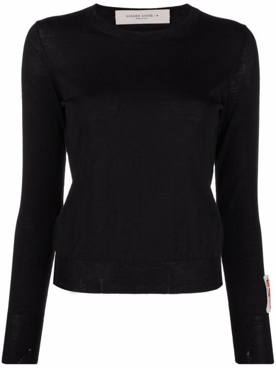 Golden Goose GOLDEN GOOSE Women Sweater GWP00952P000665 90100 BLACK Size XS / US 0-2 / IT 36-38 - 2 Thumbnail