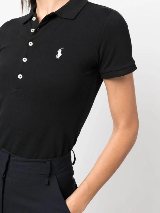 Ralph Lauren RALPH LAUREN Women Polo Shirts 211870245005 001 BLACK Size M / US 6-8 / IT 42-44 - 5 Thumbnail