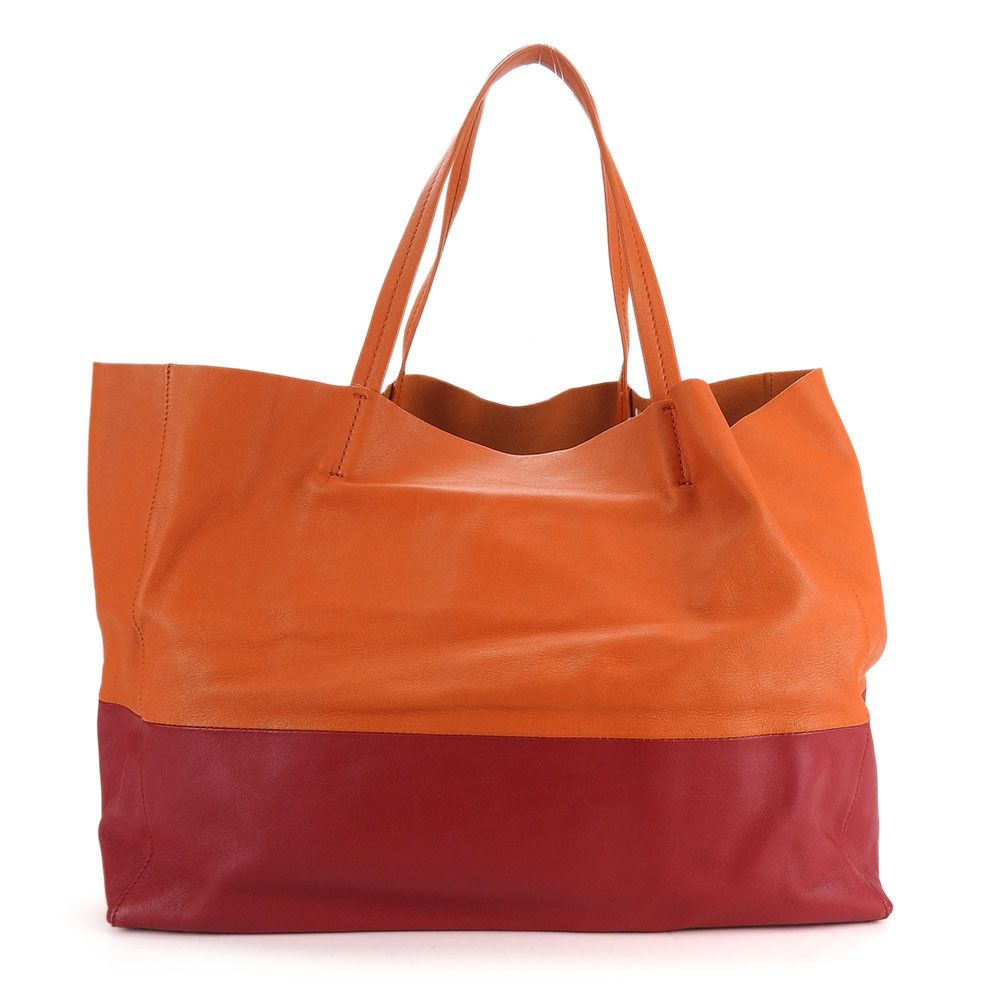 Celine Celine Celine Horizontal Cabas Leather Tote Bag Leather Tote Bag 169263EBT Size ONE SIZE - 3 Thumbnail