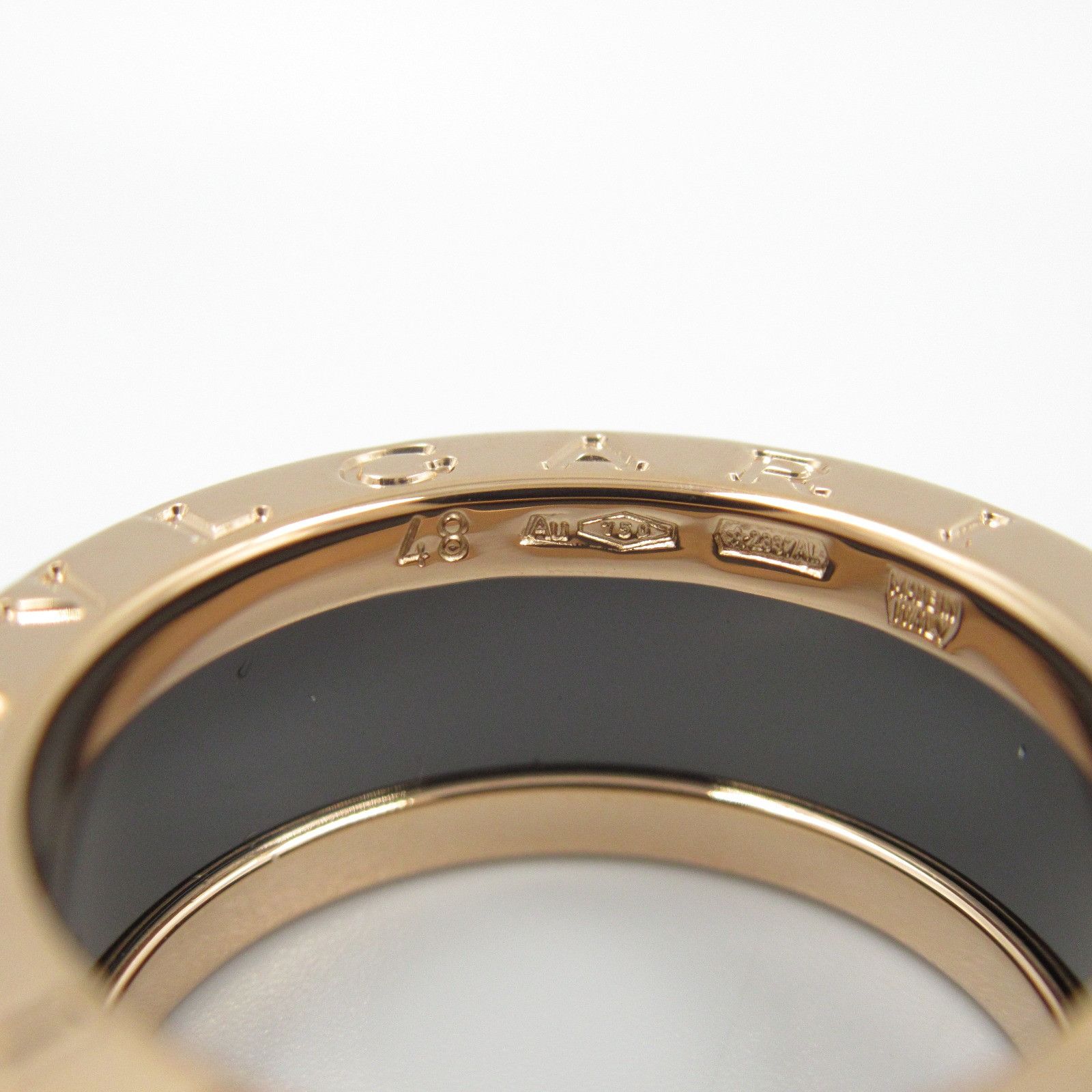 Bvlgari Bvlgari Bvlgari B-zero1 Au750 Ceramic Ring Size 7 Ceramic Ring Size ONE SIZE - 4 Thumbnail