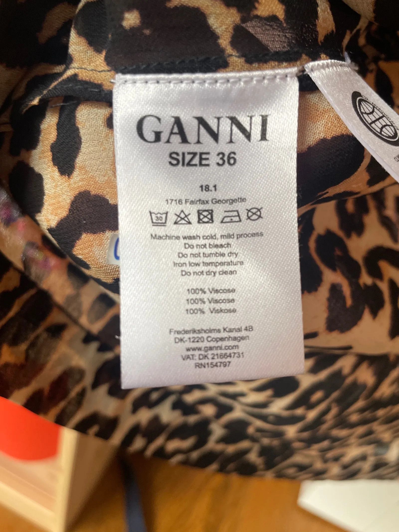 Ganni Ganni Fairfax Georgette Blouse Size XS / US 0-2 / IT 36-38 - 4 Thumbnail