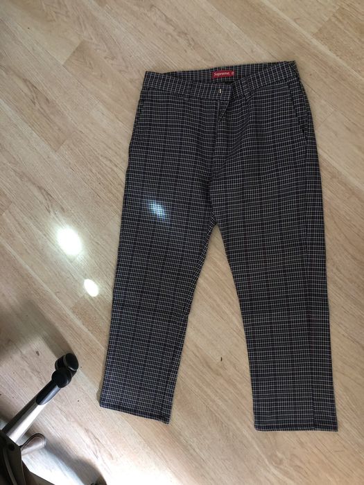 Supreme on sale plaid pants