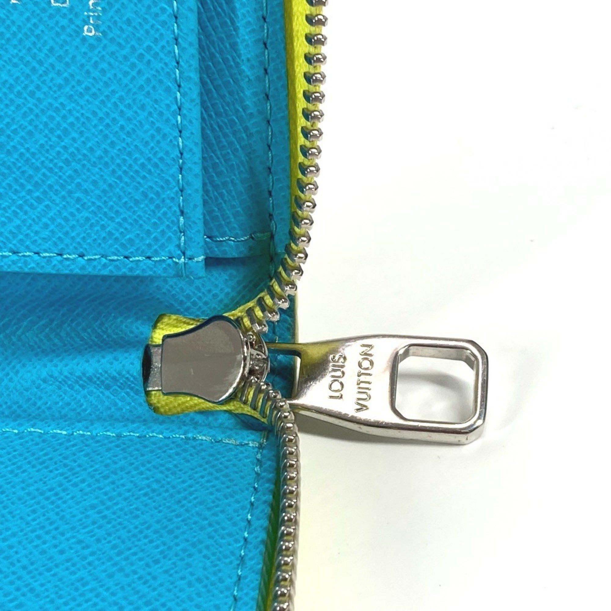 Louis Vuitton LOUIS VUITTON M82005 Monogram Playground Zippy Wallet Vertical Round Zipper Long Canvas Leather Men's Women's Yellow Size ONE SIZE - 9 Thumbnail