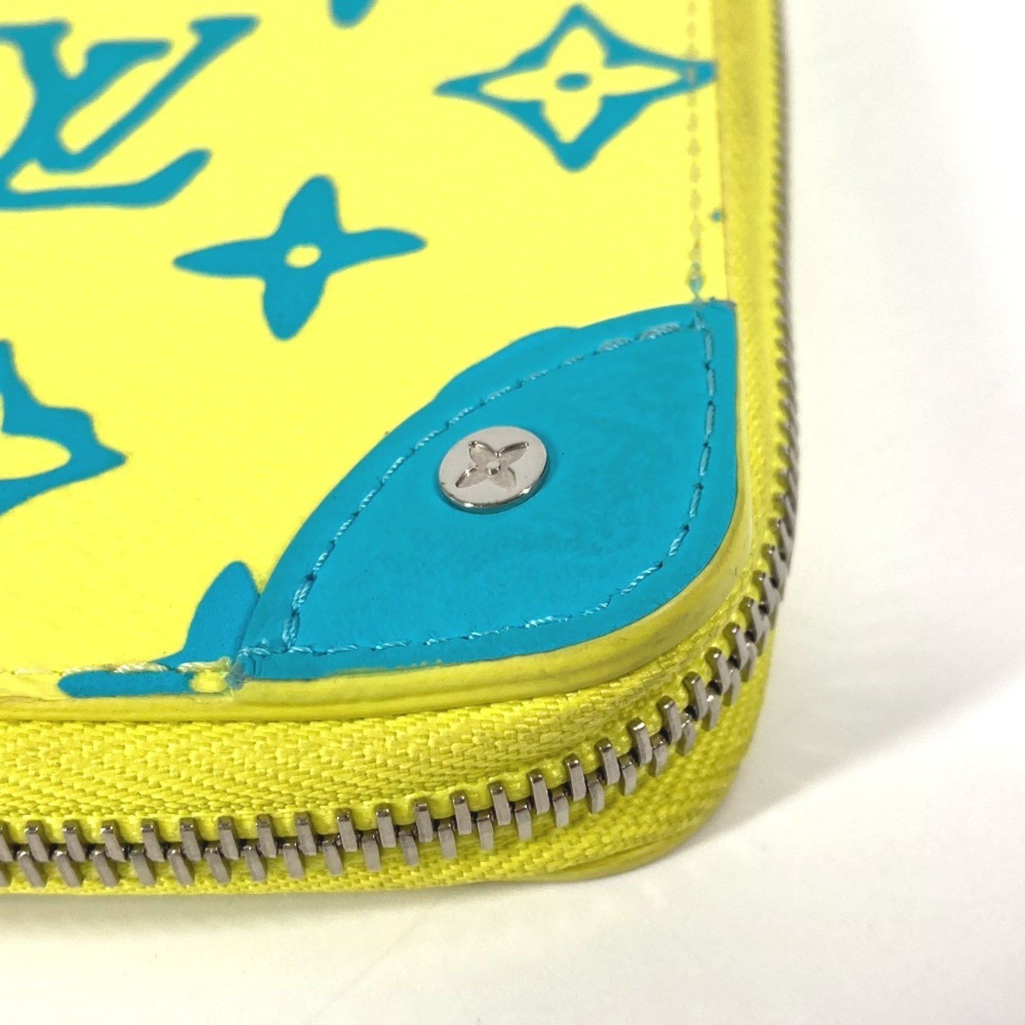 Louis Vuitton LOUIS VUITTON M82005 Monogram Playground Zippy Wallet Vertical Round Zipper Long Canvas Leather Men's Women's Yellow Size ONE SIZE - 6 Thumbnail