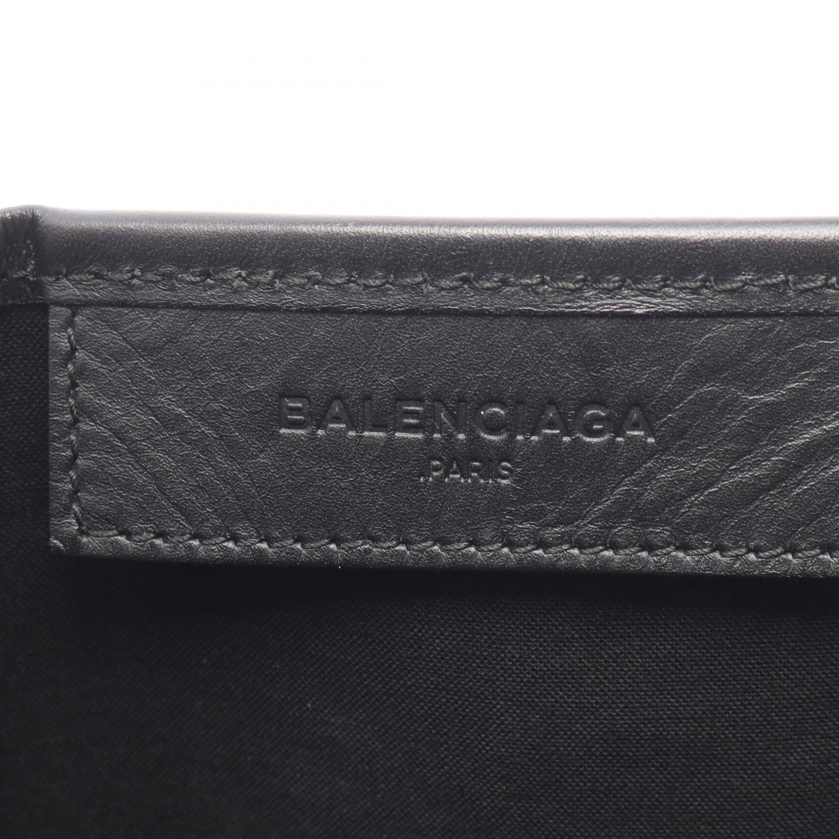 Balenciaga Balenciaga Balenciaga NAVY CABAS Denim Leather Tote Bag Denim Tote Bag 339936 Size ONE SIZE - 4 Thumbnail
