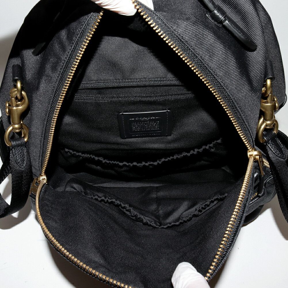 Coach Coach Coach 99290 Nylon Canvas Calf Backpack Canvas Backpack 99290 Size ONE SIZE - 4 Thumbnail