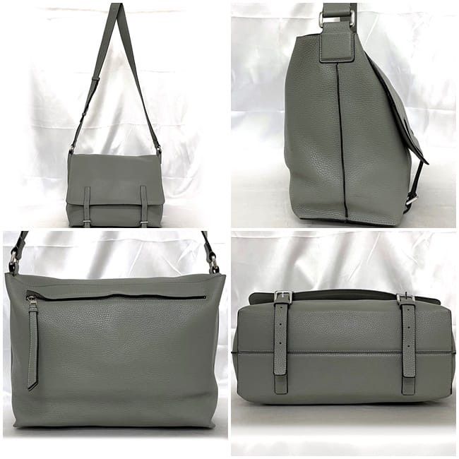 Loewe LOEWE Shoulder Bag Grey Leather Size ONE SIZE - 2 Thumbnail