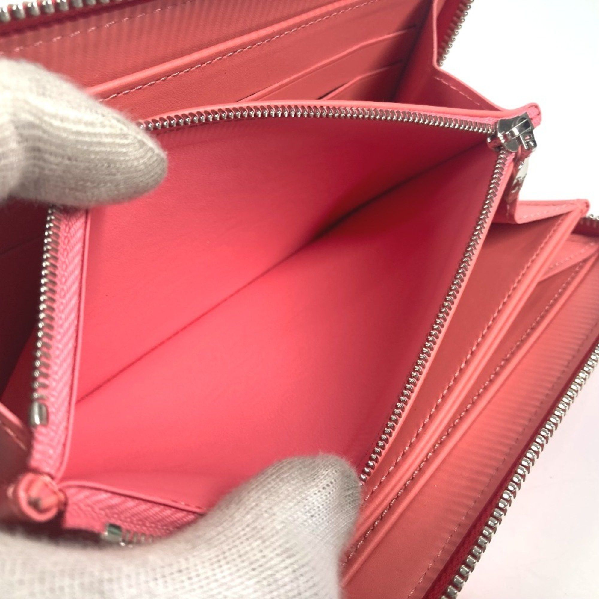 Louis Vuitton LOUIS VUITTON M58036 Monogram Vernis Rayure Zippy Wallet Long Round Zipper Men's Women's Poppy Petal Pink Size ONE SIZE - 10 Thumbnail