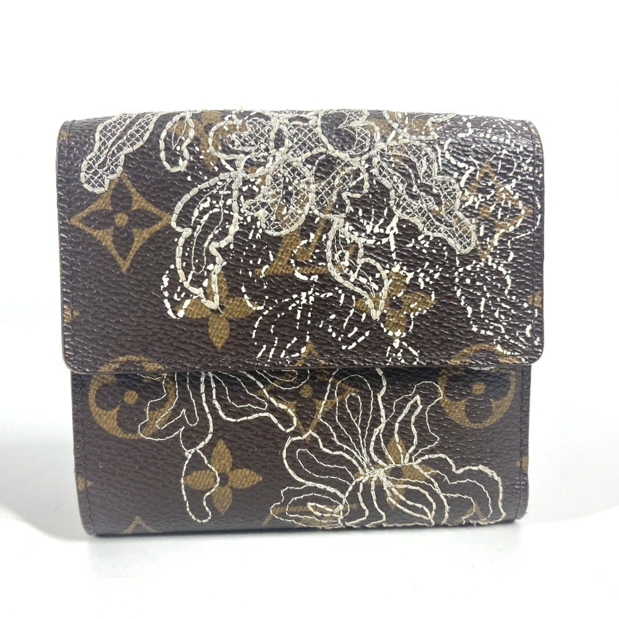 Louis Vuitton LOUIS VUITTON M95396 Monogram Dantielle Portefeuille Elise Compact Wallet Tri-fold Canvas Men's Women's Brown Size ONE SIZE - 2 Thumbnail