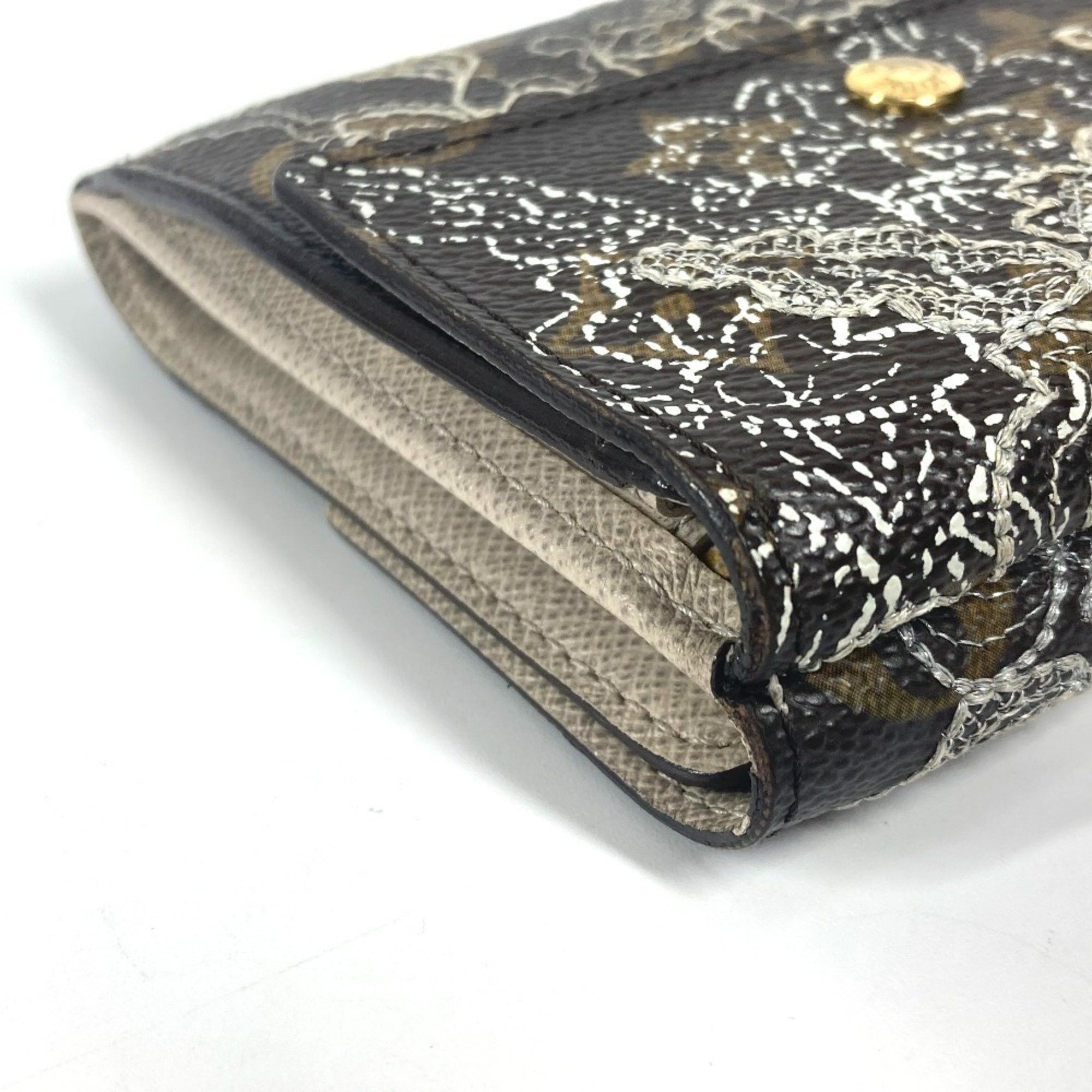 Louis Vuitton LOUIS VUITTON M95396 Monogram Dantielle Portefeuille Elise Compact Wallet Tri-fold Canvas Men's Women's Brown Size ONE SIZE - 5 Thumbnail