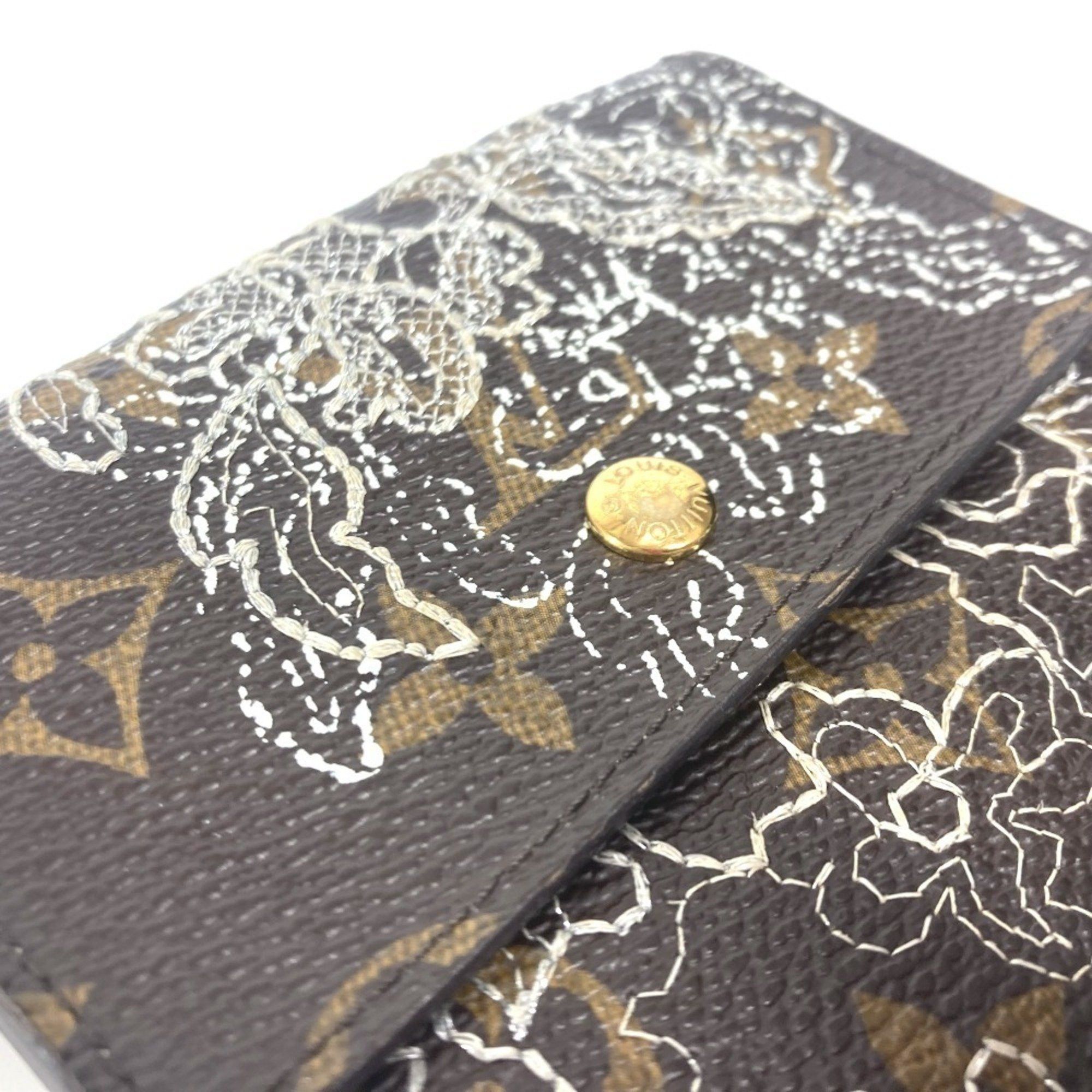 Louis Vuitton LOUIS VUITTON M95396 Monogram Dantielle Portefeuille Elise Compact Wallet Tri-fold Canvas Men's Women's Brown Size ONE SIZE - 7 Thumbnail