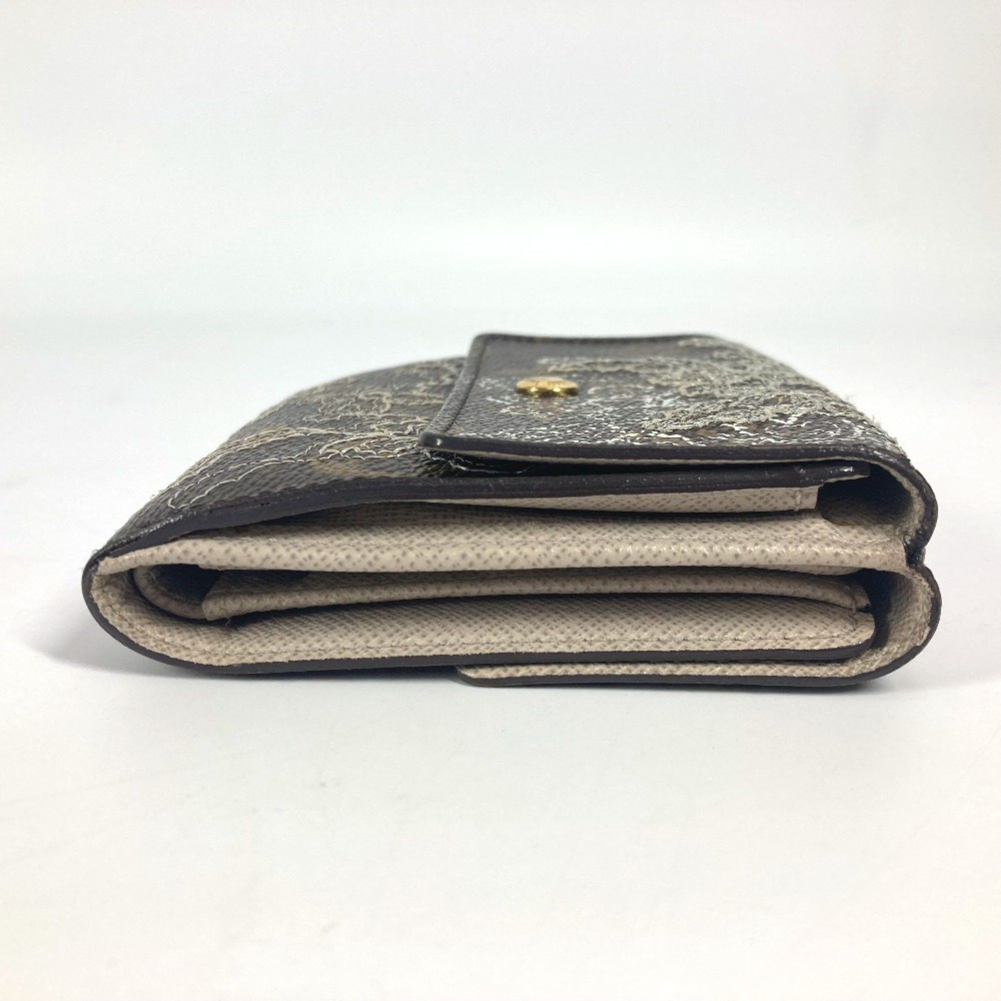 Louis Vuitton LOUIS VUITTON M95396 Monogram Dantielle Portefeuille Elise Compact Wallet Tri-fold Canvas Men's Women's Brown Size ONE SIZE - 4 Thumbnail