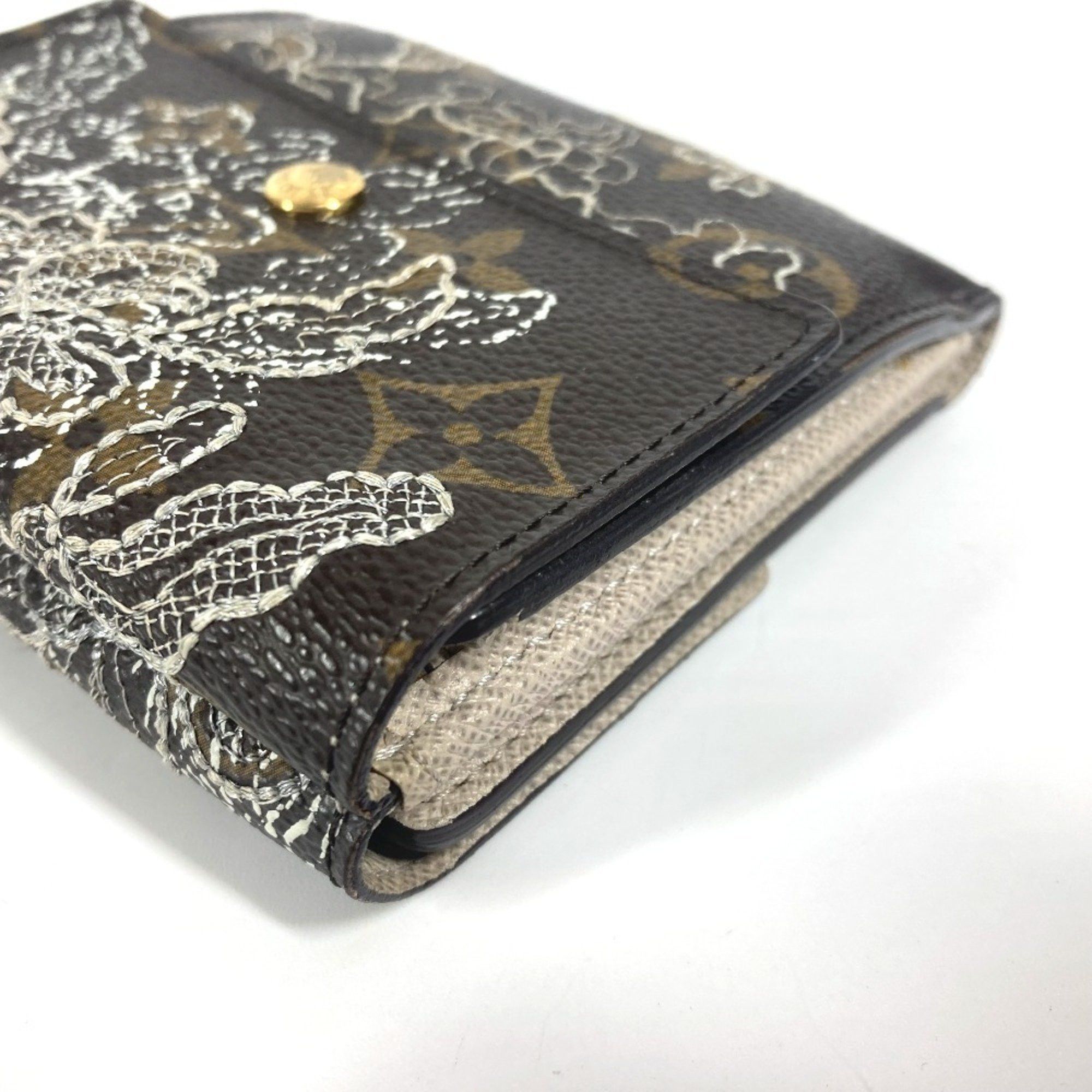 Louis Vuitton LOUIS VUITTON M95396 Monogram Dantielle Portefeuille Elise Compact Wallet Tri-fold Canvas Men's Women's Brown Size ONE SIZE - 6 Thumbnail