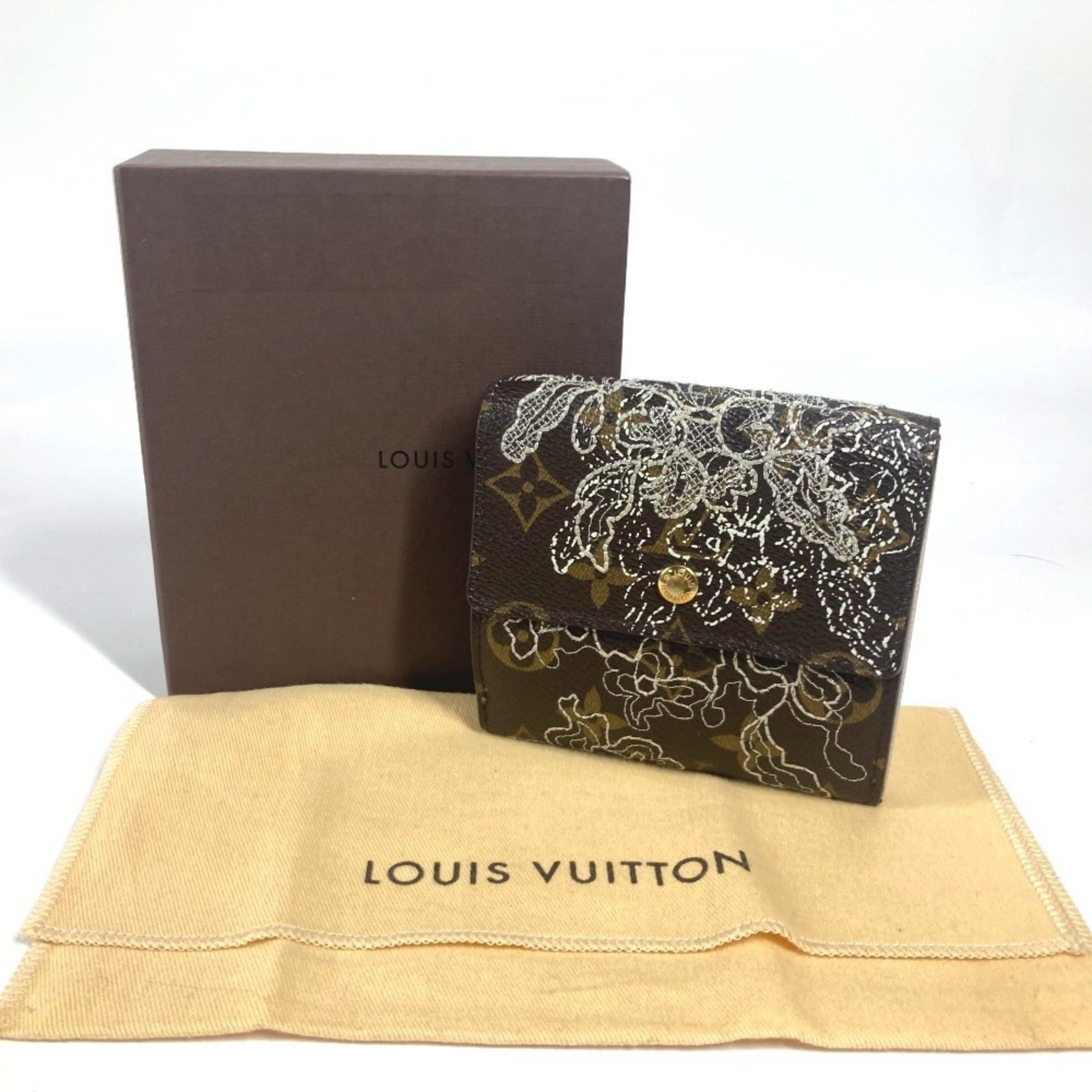 Louis Vuitton LOUIS VUITTON M95396 Monogram Dantielle Portefeuille Elise Compact Wallet Tri-fold Canvas Men's Women's Brown Size ONE SIZE - 17 Thumbnail