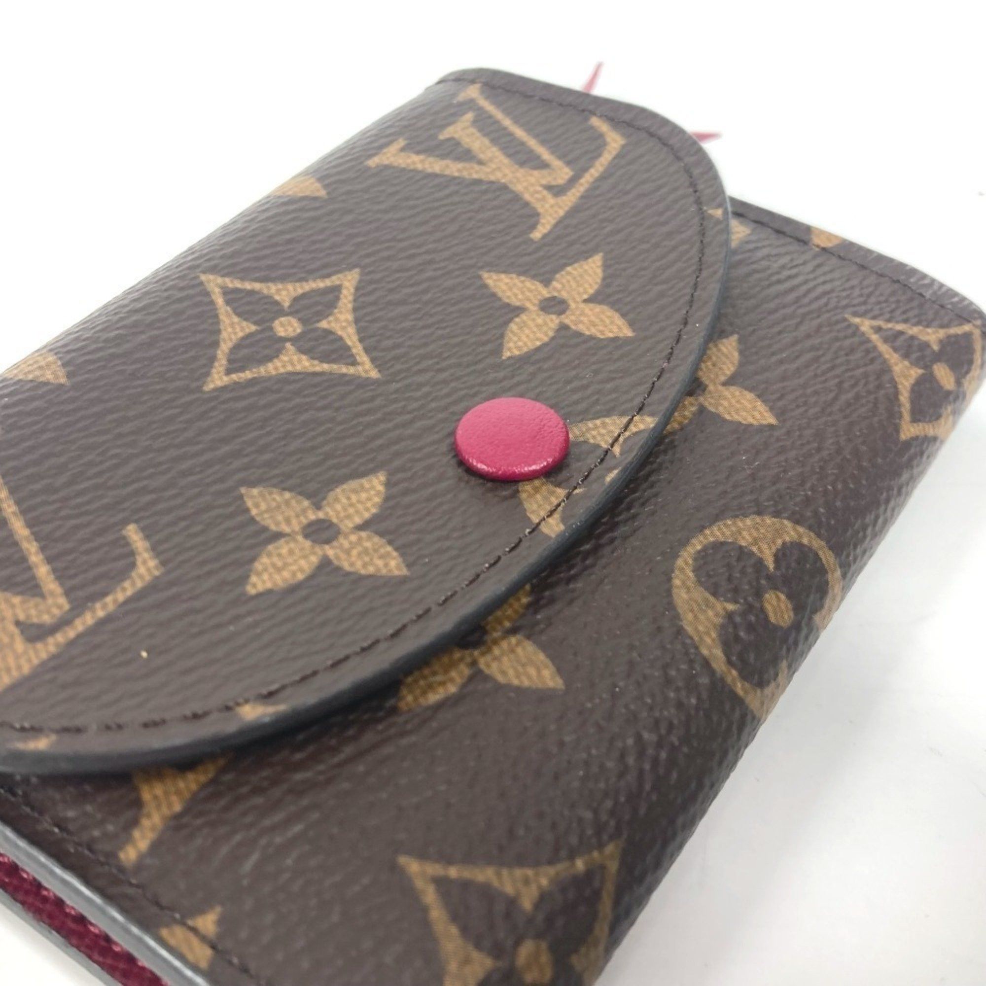 Louis Vuitton LOUIS VUITTON M41939 Monogram Portemonnay Rosalie Compact Wallet Bi-fold Canvas Men's Women's Fuchsia Pink Size ONE SIZE - 7 Thumbnail