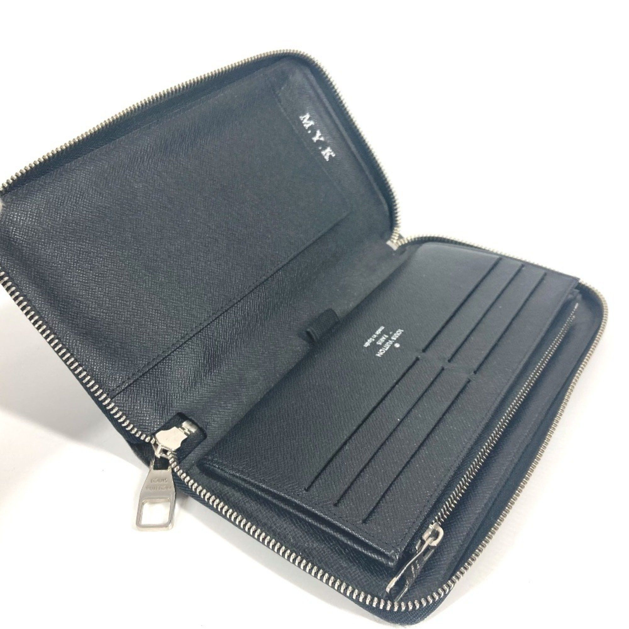 Louis Vuitton LOUIS VUITTON N63077 Damier Graphite Zippy Organizer Long Wallet Round Zipper Canvas Men's Women's Black Size ONE SIZE - 9 Thumbnail