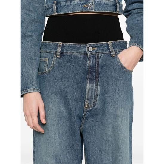 Alaia ALAIA Women Denims AA9P0155T5364 525 BLUE Size 25" / US 0 / IT 36 - 2 Thumbnail