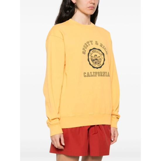 Sporty & Rich SPORTY & RICH Women Tops ST071622508OR FAGOL YELLOW Size M / US 6-8 / IT 42-44 - 3 Thumbnail