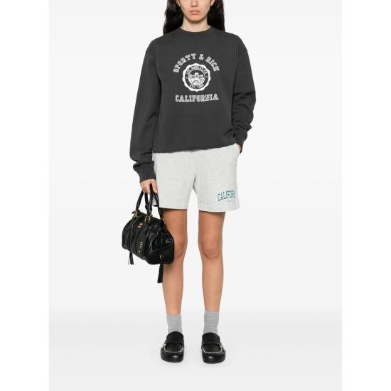 Sporty & Rich SPORTY & RICH Women Tops ST071622508BA FADBK BLACK Size S / US 4 / IT 40 - 5 Thumbnail
