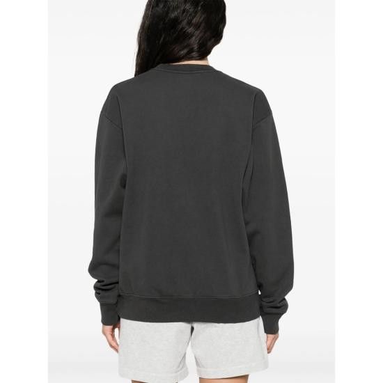 Sporty & Rich SPORTY & RICH Women Tops ST071622508BA FADBK BLACK Size L / US 10 / IT 46 - 2 Thumbnail