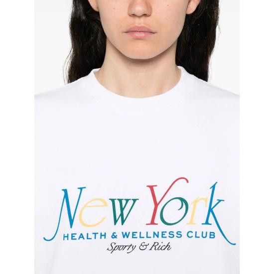 Sporty & Rich SPORTY & RICH Women Tops ST071622034WH WHITE Size XS / US 0-2 / IT 36-38 - 3 Thumbnail