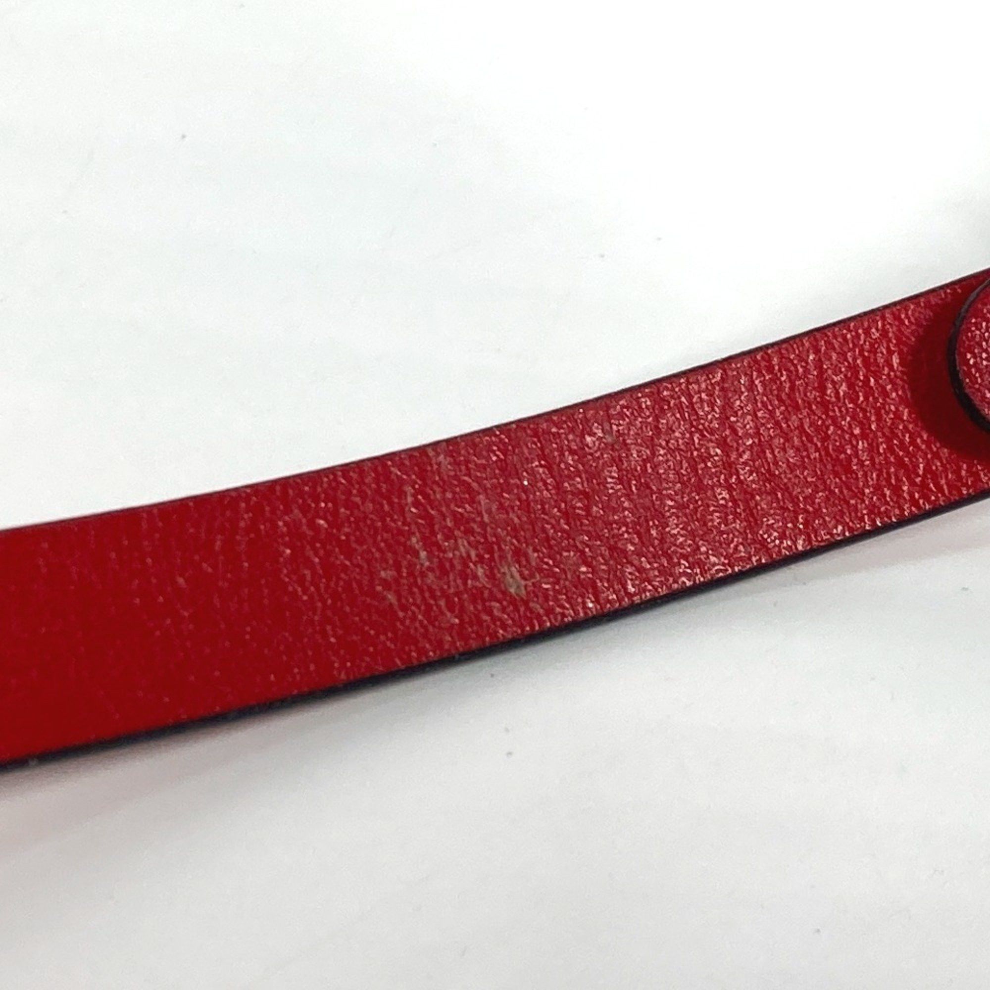 Christian Louboutin Christian Louboutin 1205077 Loubilink CL logo double bracelet accessory leather ladies red Size ONE SIZE - 11 Thumbnail