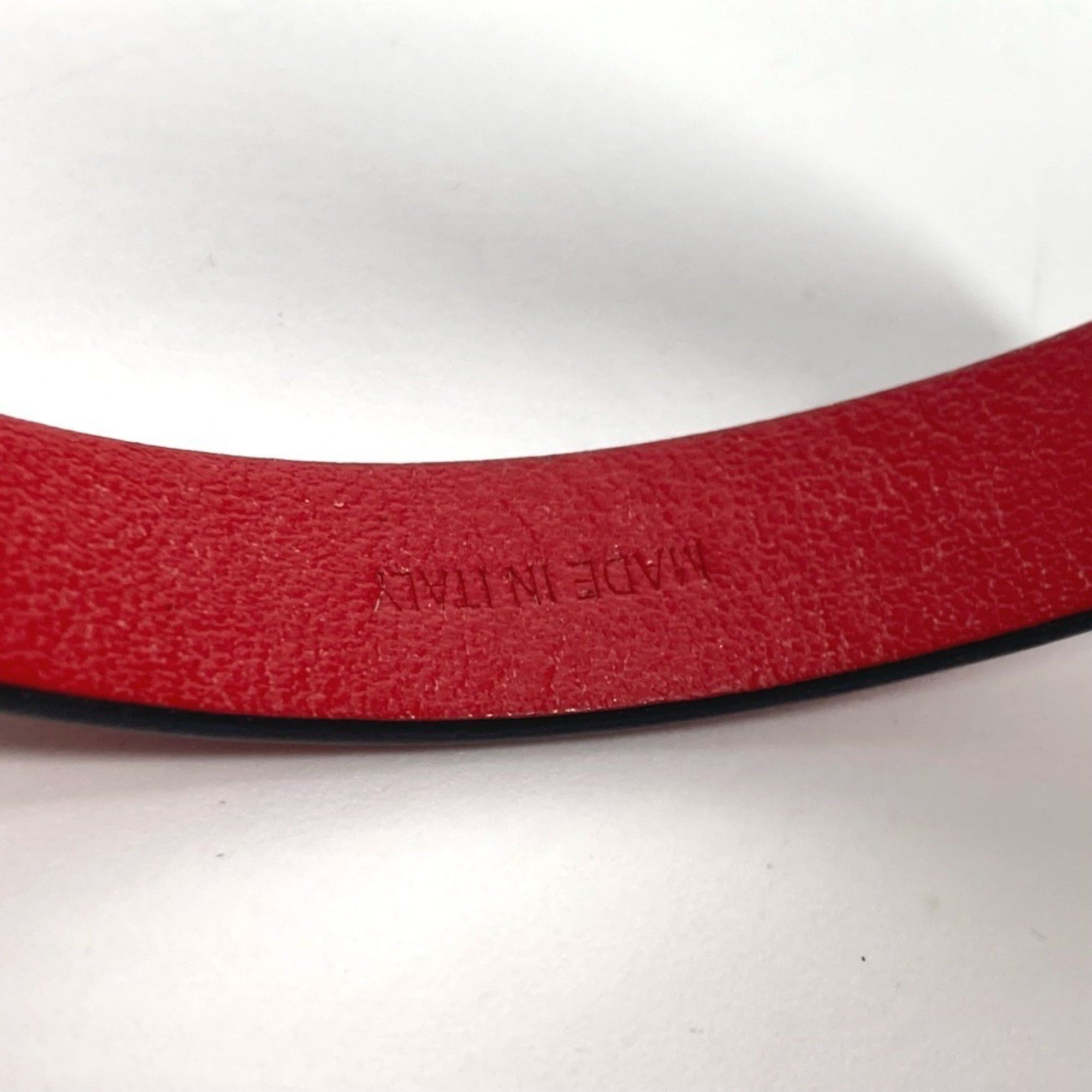 Christian Louboutin Christian Louboutin 1205077 Loubilink CL logo double bracelet accessory leather ladies red Size ONE SIZE - 10 Thumbnail