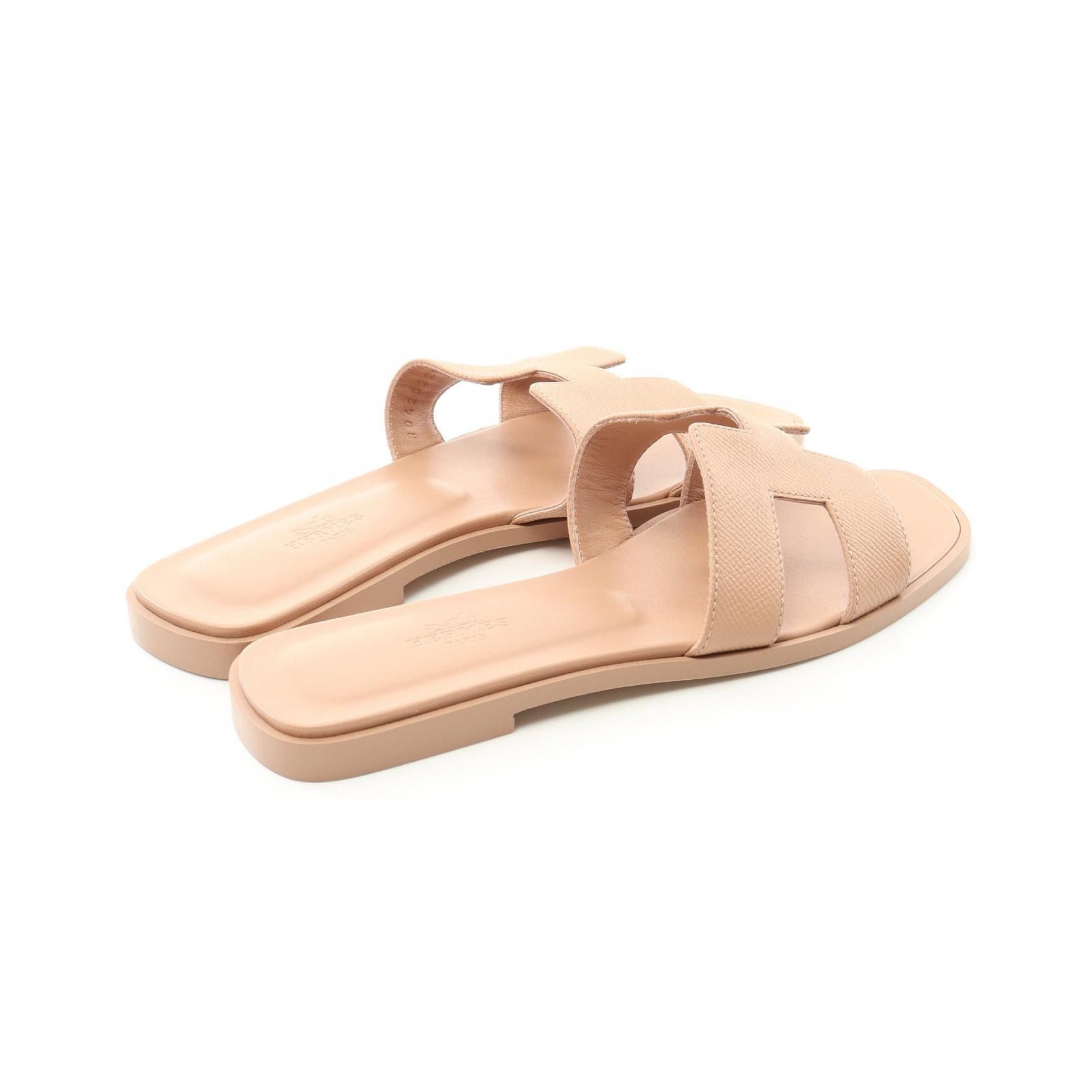 Hermes Hermes Hermes Oran Vau Epsom Sandals Leather Shoes Size ONE SIZE - 2 Thumbnail
