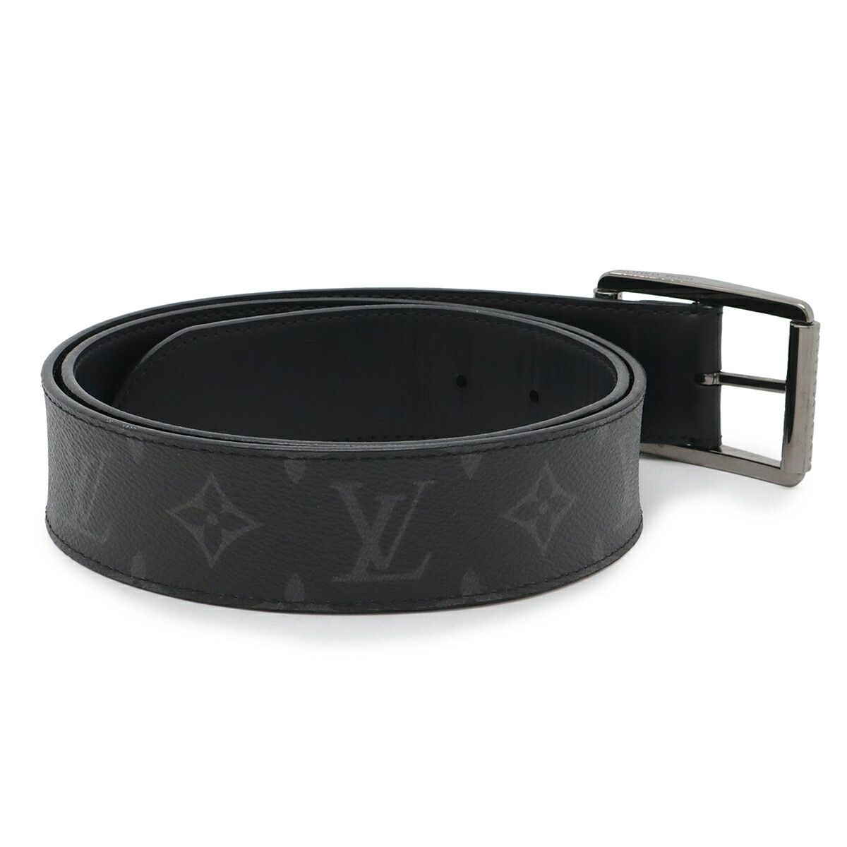 Louis Vuitton Louis Vuitton Monogram Eclipse Leather Belt Canvas Other M9044U