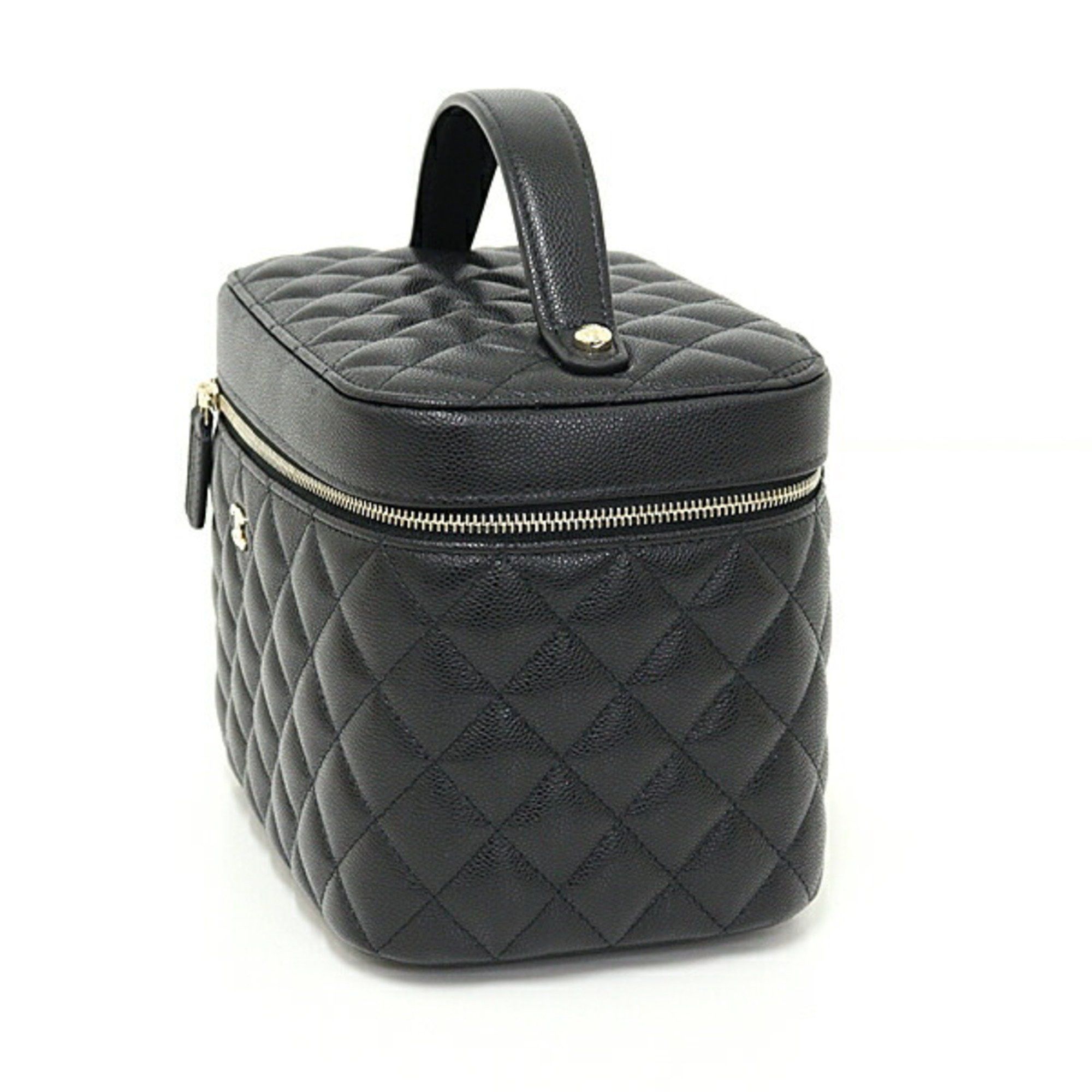 Chanel CHANEL Timeless Classic Vanity Bag Caviar Skin AP2573 Black Matelasse Unused F-04622 Size ONE SIZE - 5 Thumbnail