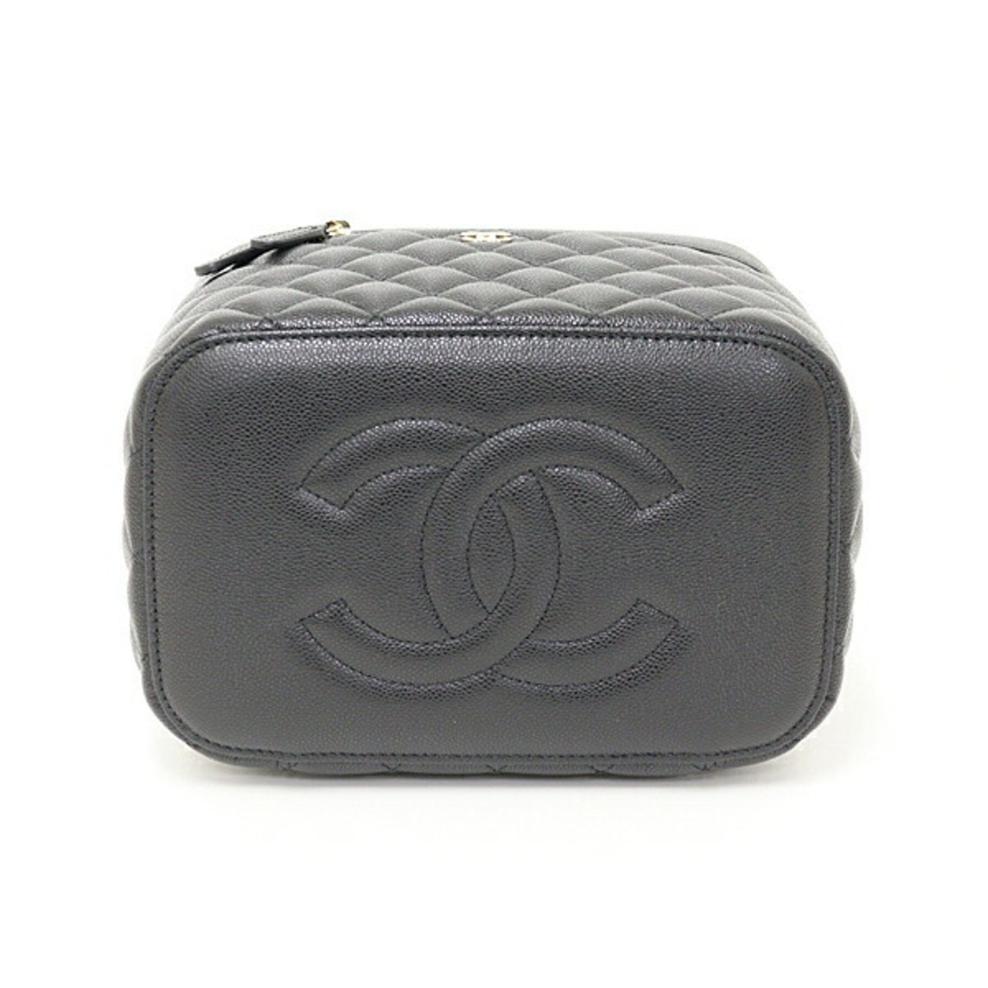 Chanel CHANEL Timeless Classic Vanity Bag Caviar Skin AP2573 Black Matelasse Unused F-04622 Size ONE SIZE - 3 Thumbnail