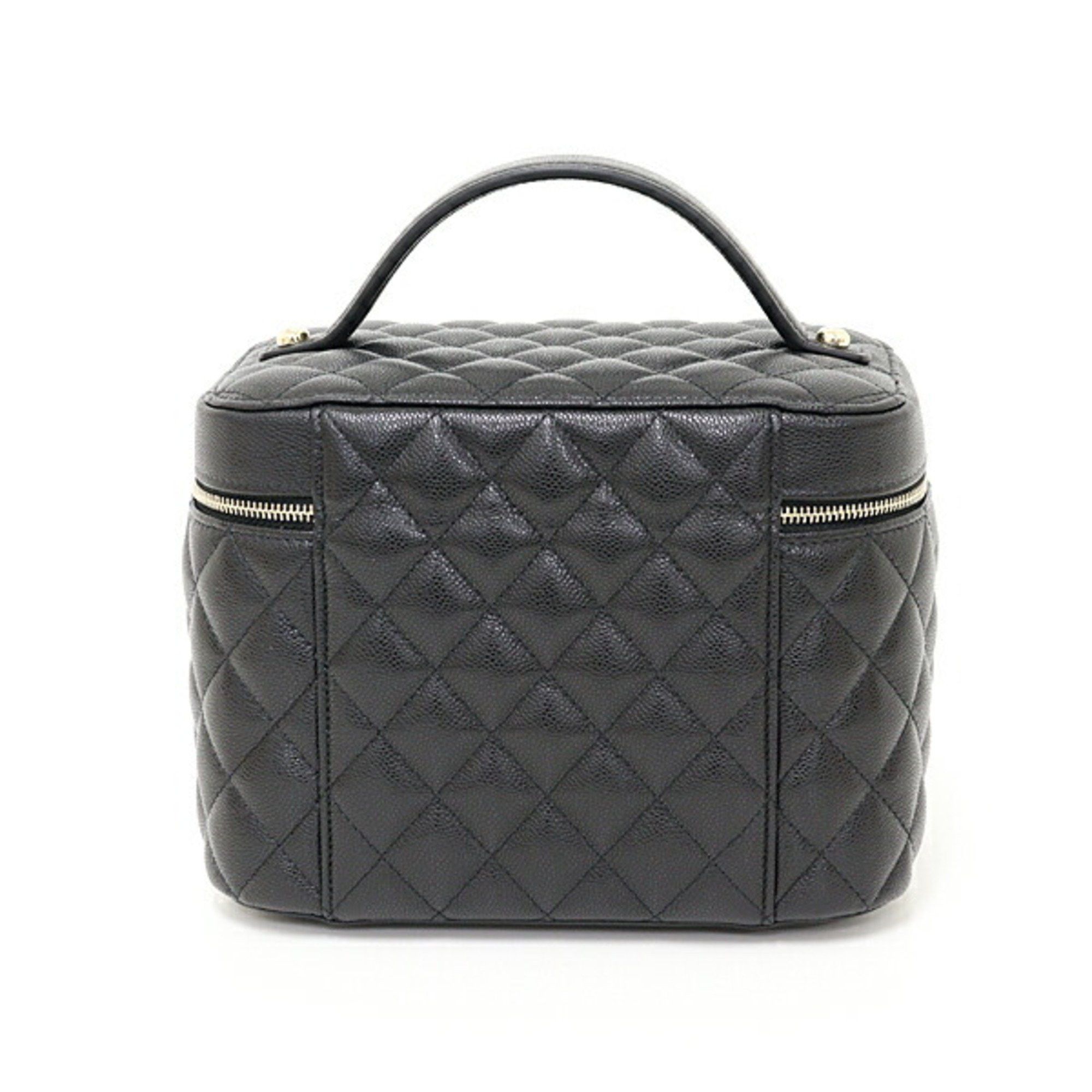Chanel CHANEL Timeless Classic Vanity Bag Caviar Skin AP2573 Black Matelasse Unused F-04622 Size ONE SIZE - 2 Thumbnail
