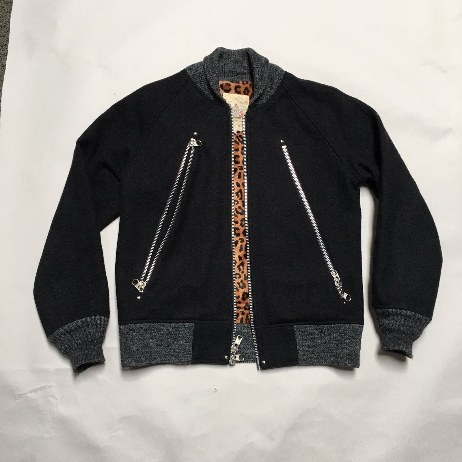 Monitaly Heavy Raglan Wool Bomber Sz 42 Size US M / EU 48-50 / 2 - 2 Preview