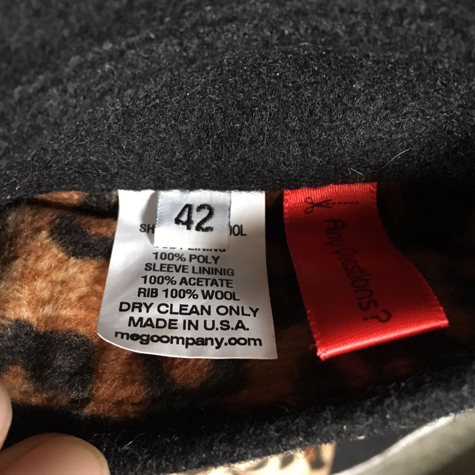 Monitaly Heavy Raglan Wool Bomber Sz 42 Size US M / EU 48-50 / 2 - 6 Thumbnail