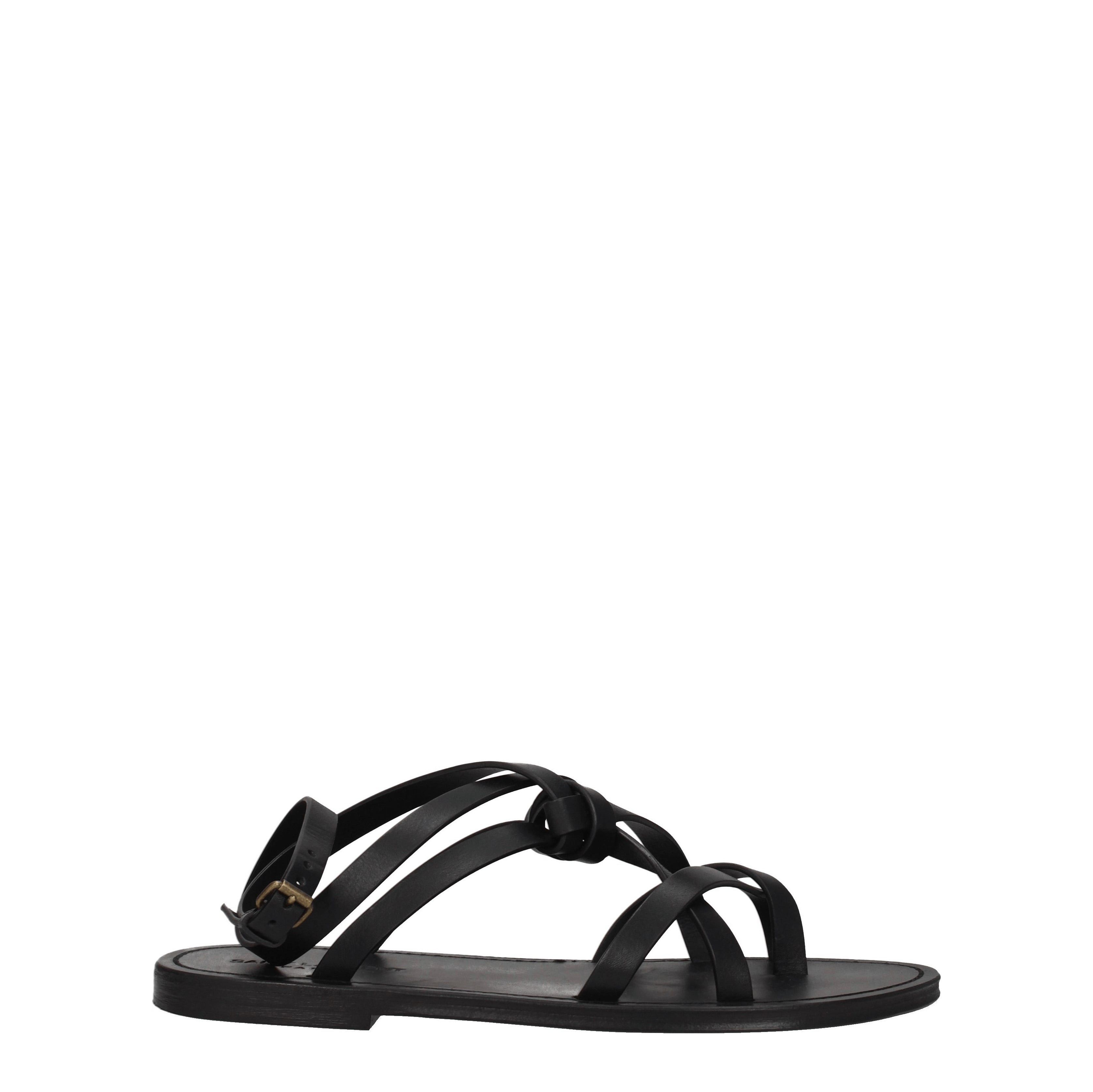 Saint Laurent Paris Flip Flops in Leather Size US 9.5 / EU 42-43 - 2 Thumbnail