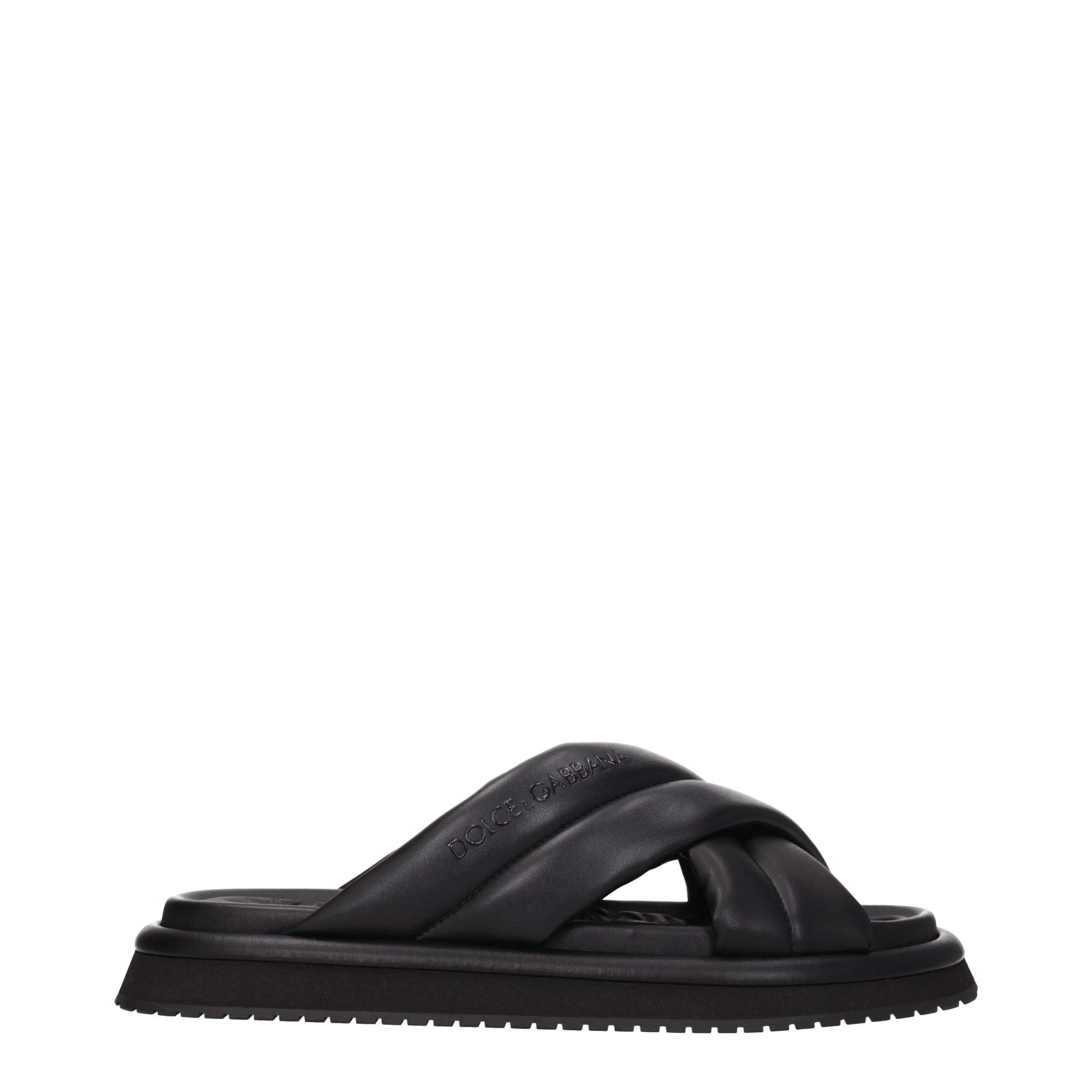 Dolce & Gabbana Slippers in Leather Size US 7 / EU 40 - 2 Thumbnail