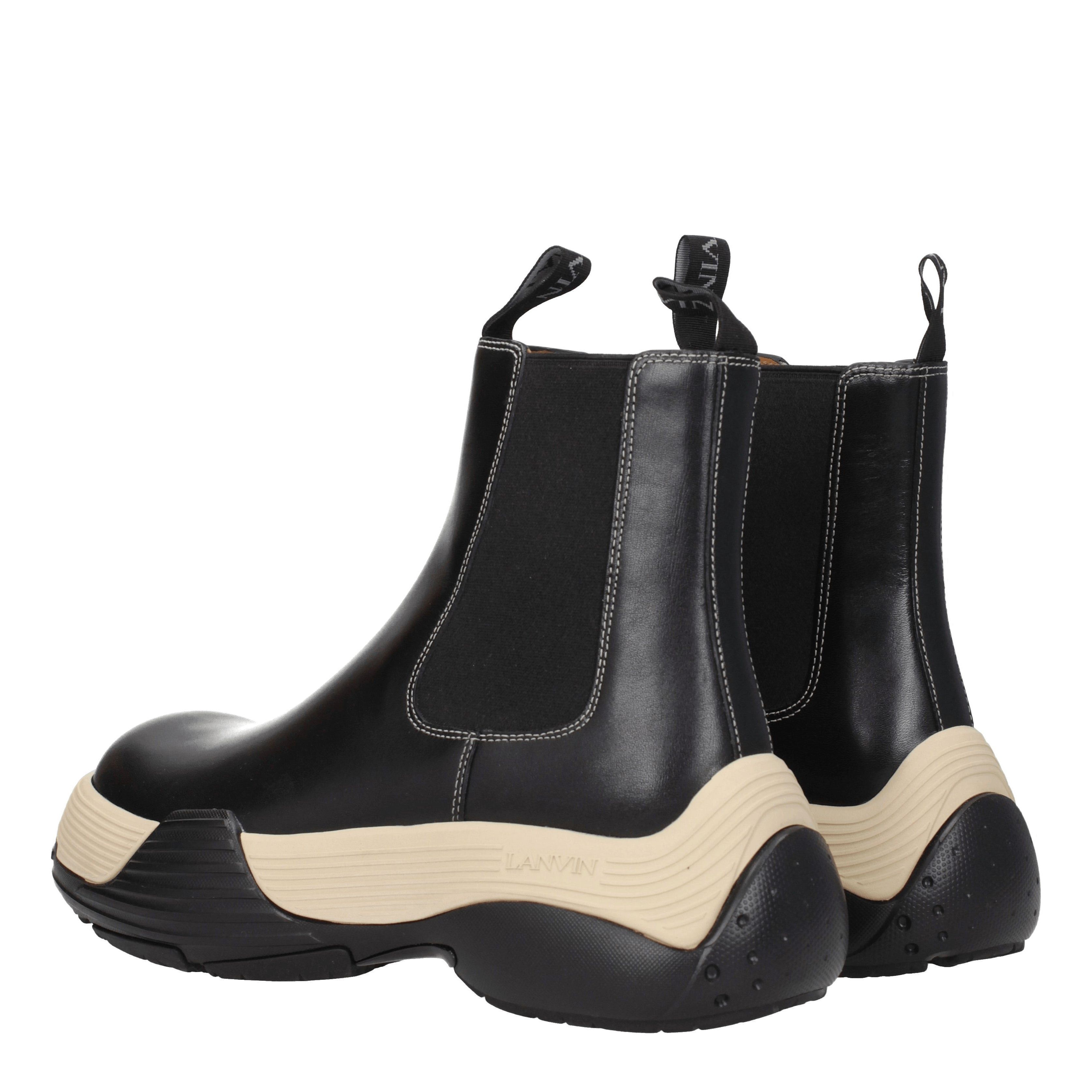 Lanvin Ankle Boots in Leather Size US 7 / EU 40 - 4 Thumbnail