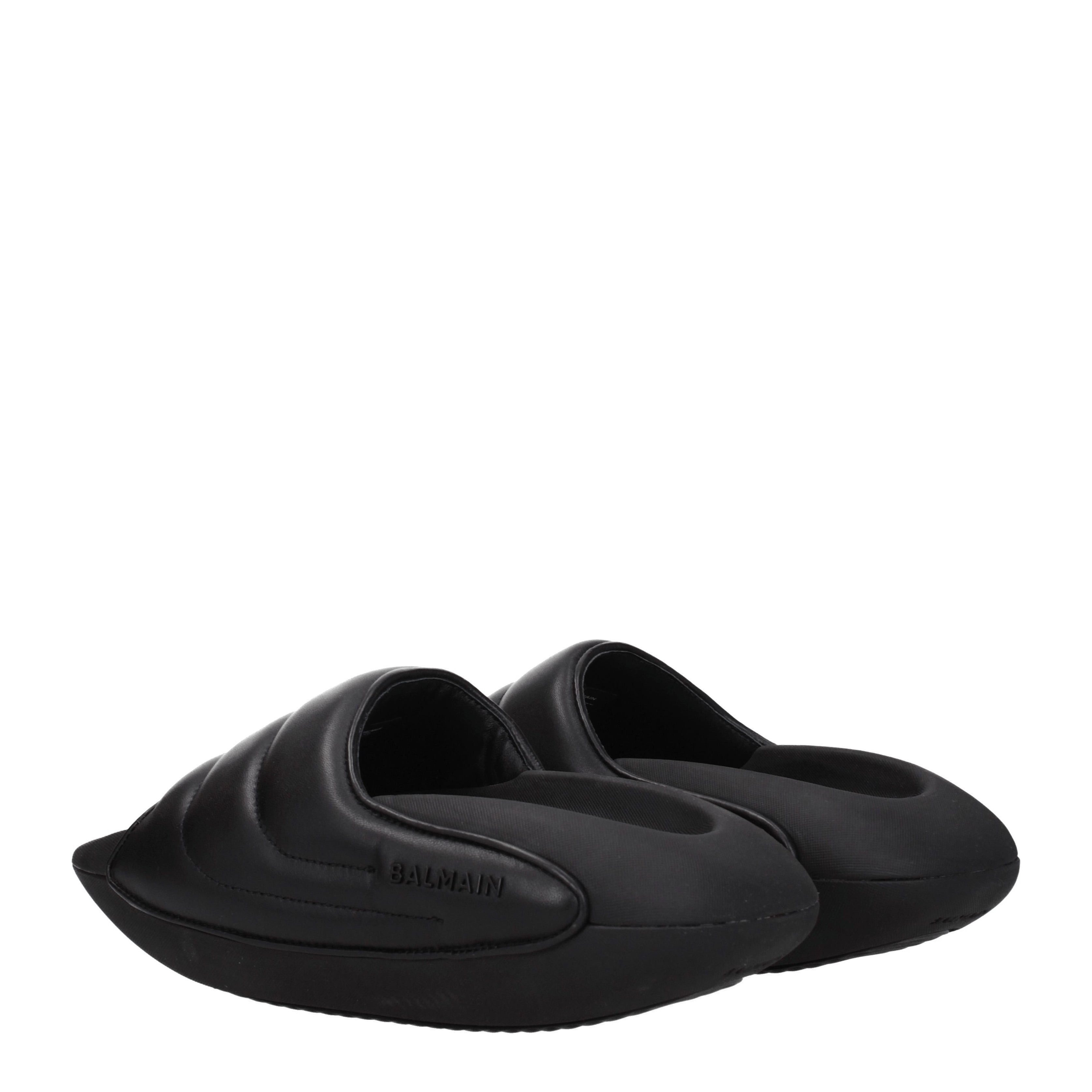 Balmain Slippers in Leather Size US 7 / EU 40 - 4 Thumbnail
