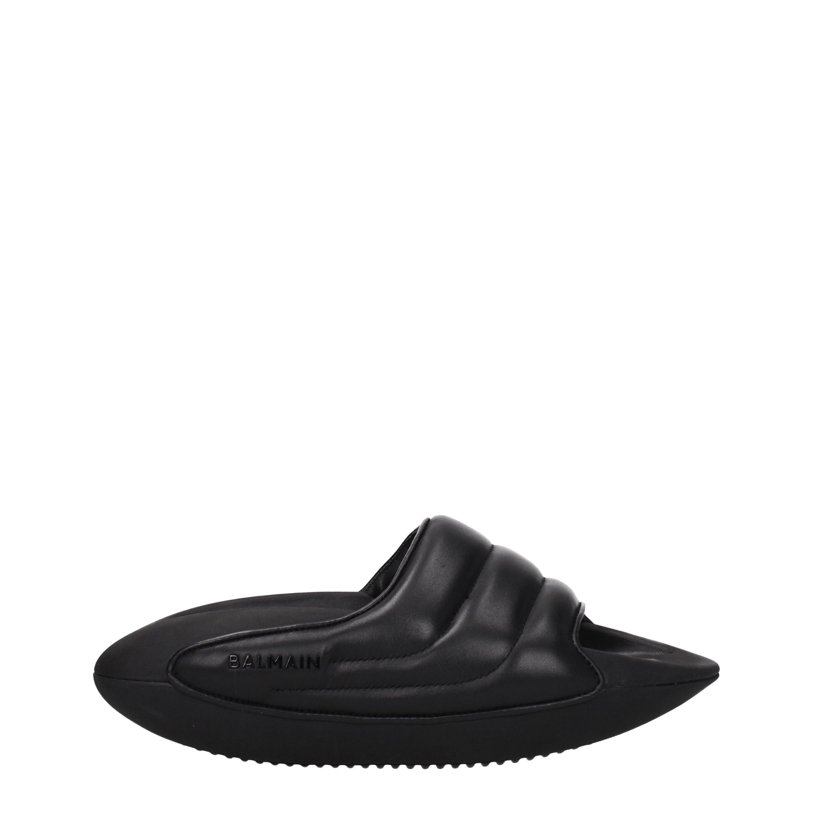 Balmain Slippers in Leather Size US 11 / EU 44 - 2 Thumbnail