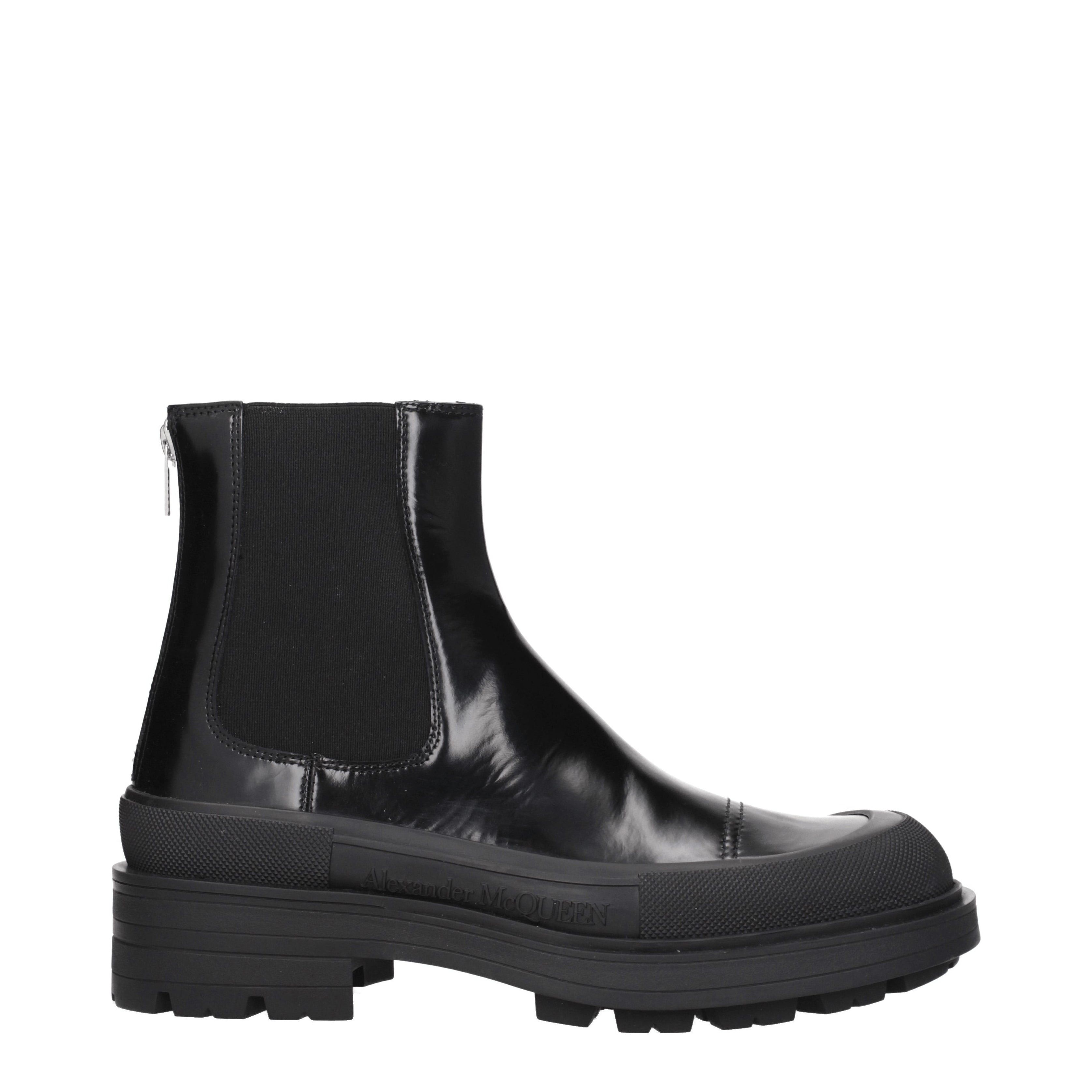 Alexander McQueen Ankle Boots in Leather Size US 10.5 / EU 43-44 - 2 Thumbnail