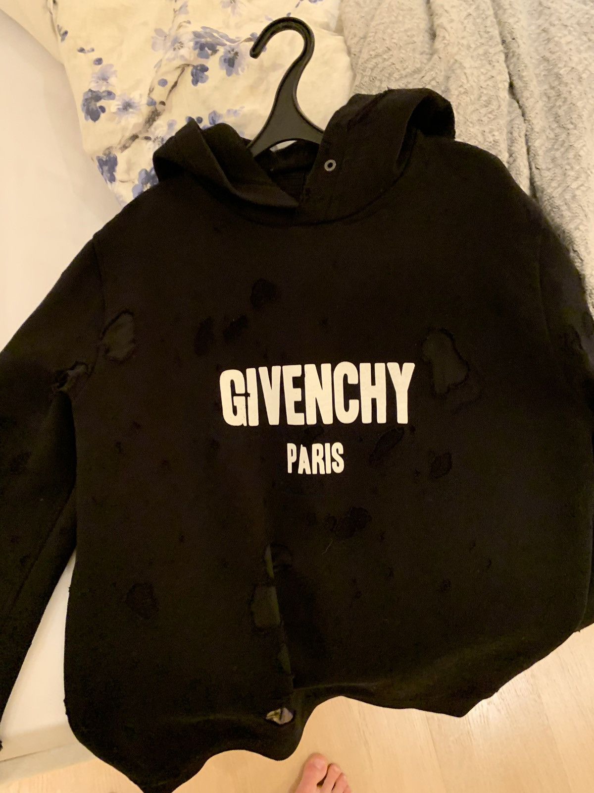 Givenchy Givenchy Distressed Hoodie | Grailed