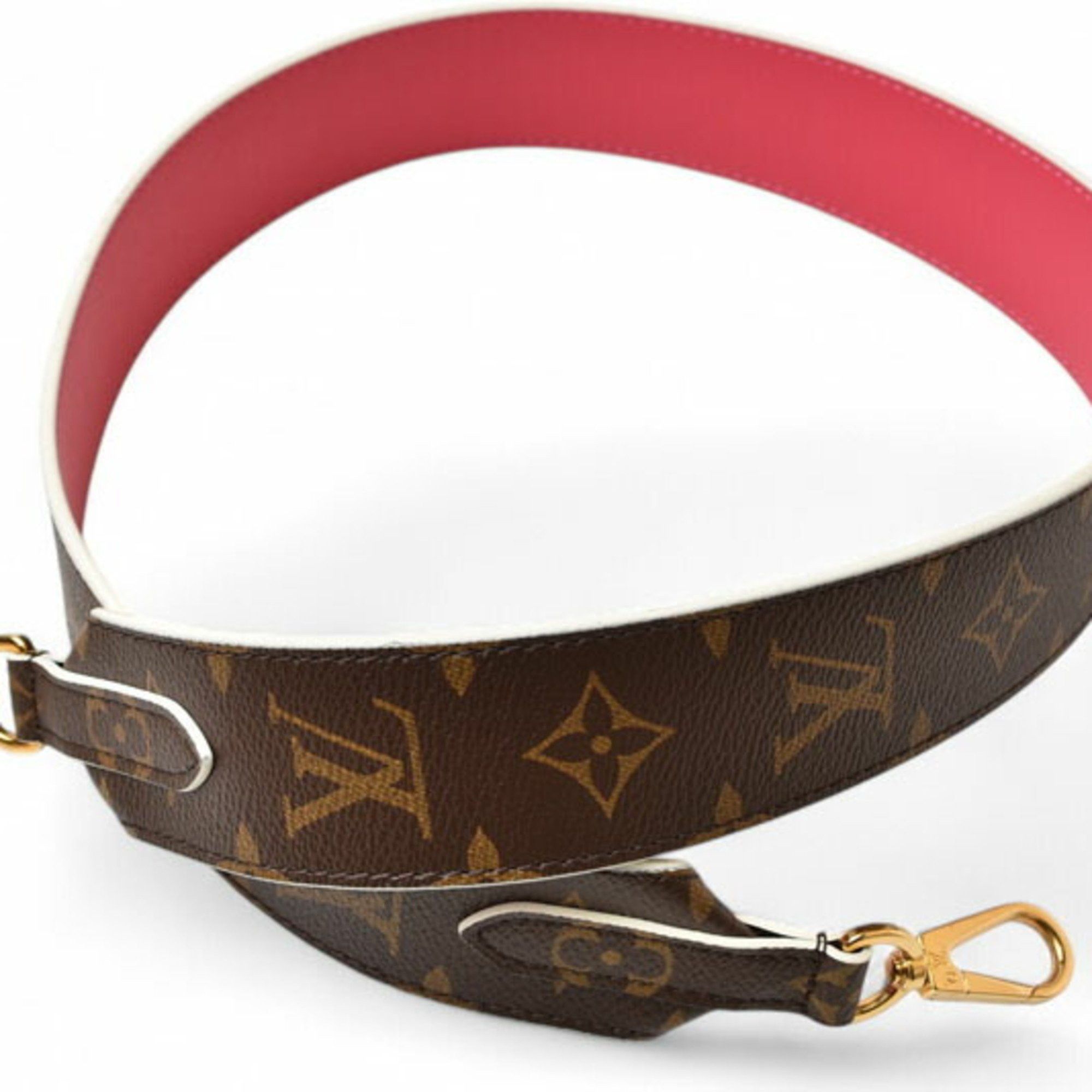Louis Vuitton Louis Vuitton Shoulder Strap LOUIS VUITTON Bandouliere Monogram Hot Pink J02285 Size ONE SIZE - 2 Thumbnail