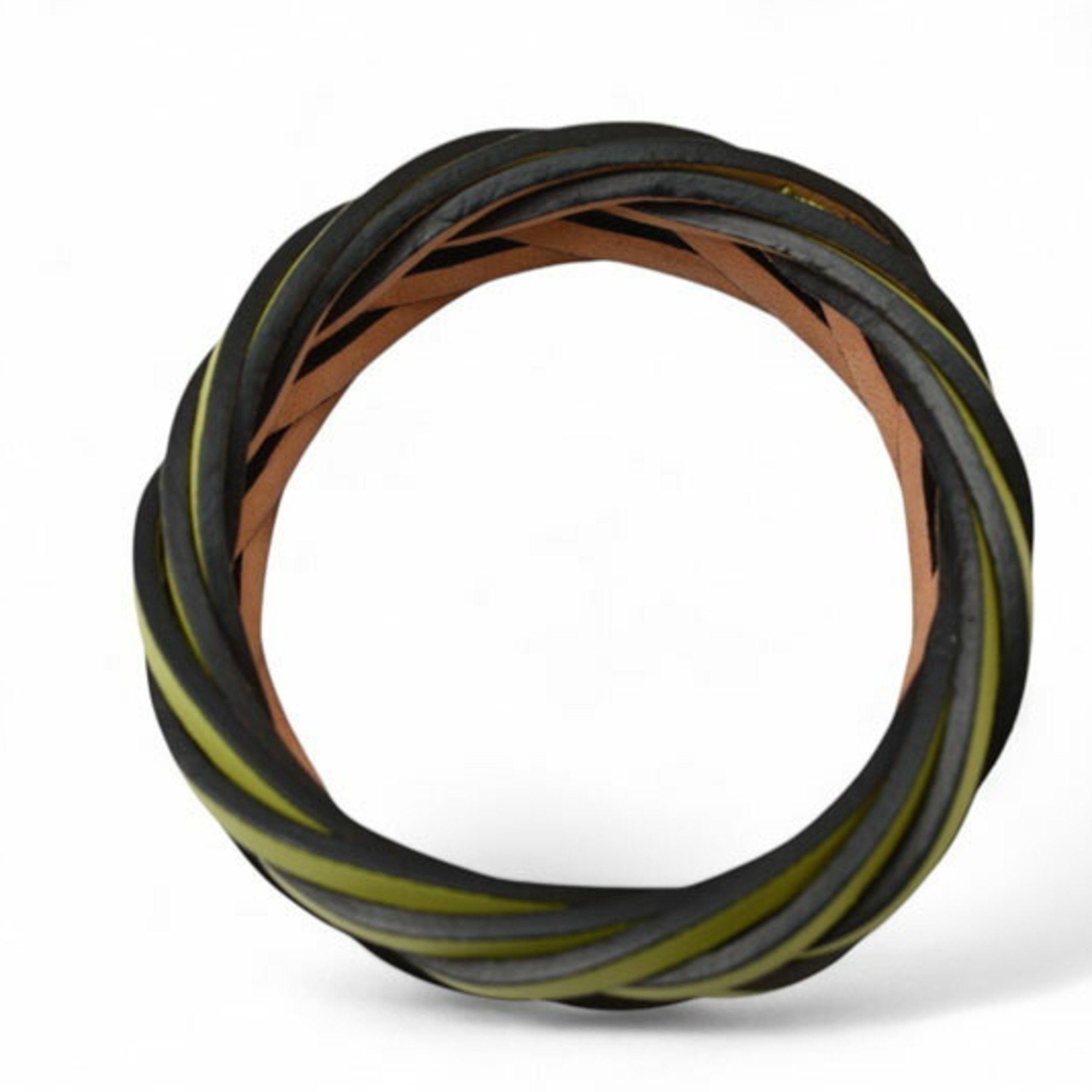Loewe LOEWE Bracelet Bangle for Women Braided Classic Calf Green Size ONE SIZE - 6 Thumbnail