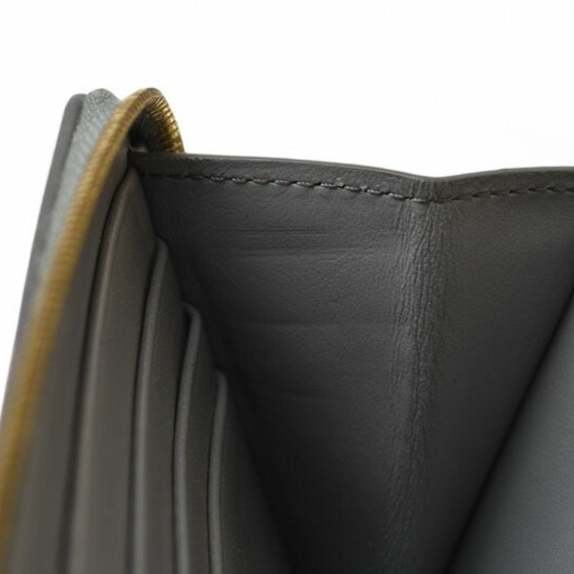 Celine CELINE Wallet Long Large Zip Calfskin Grey 10B553EL.09 Size ONE SIZE - 13 Thumbnail