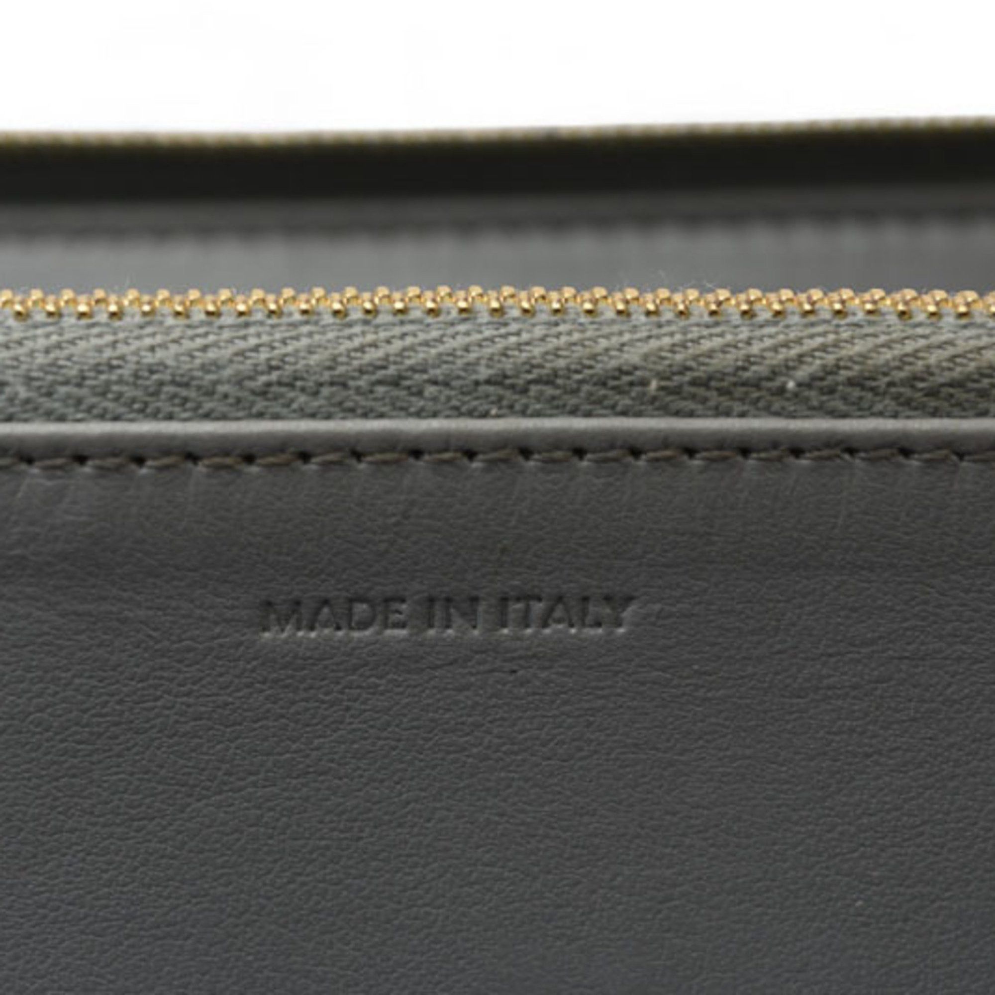Celine CELINE Wallet Long Large Zip Calfskin Grey 10B553EL.09 Size ONE SIZE - 14 Thumbnail